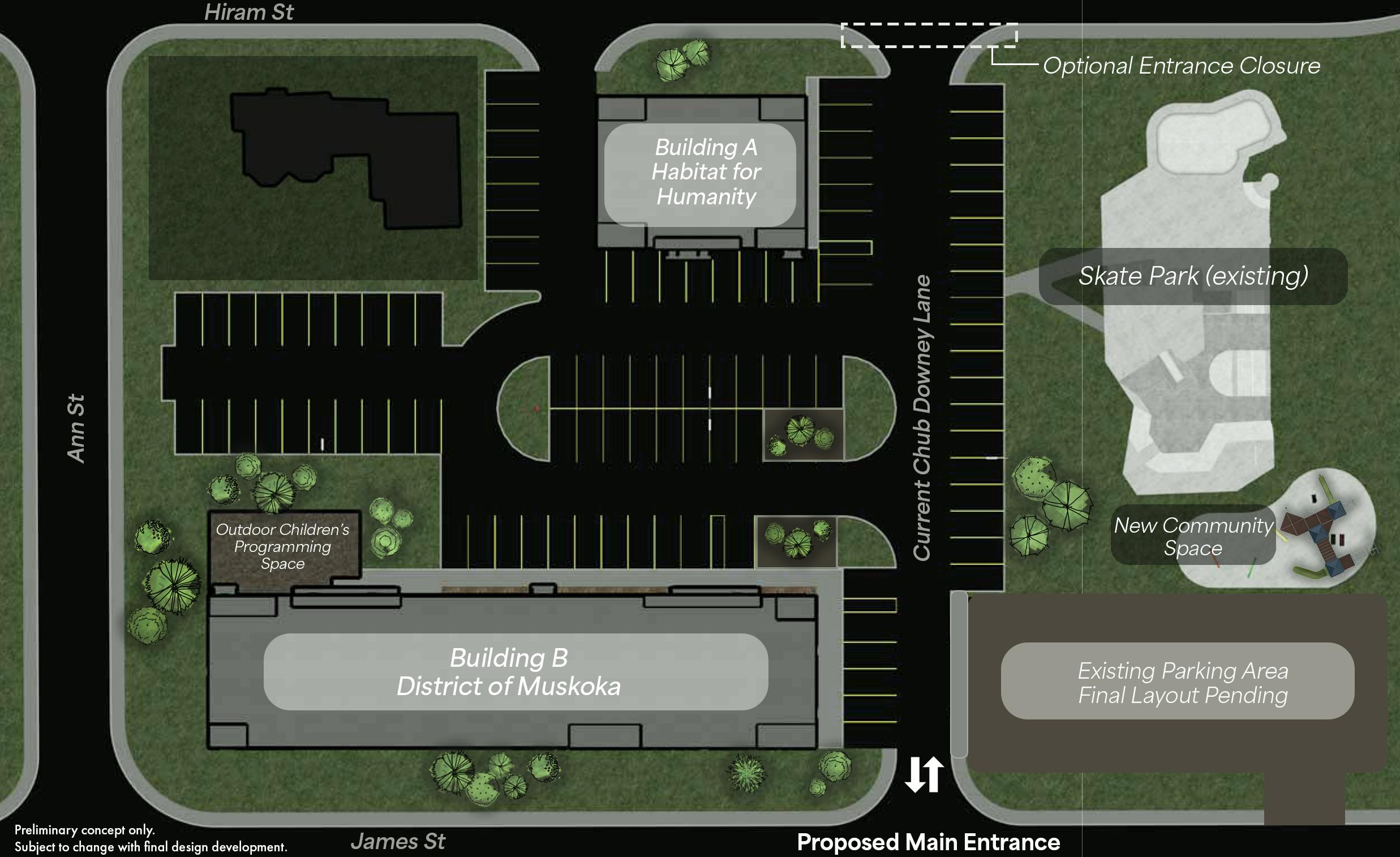 Preliminary Site Plan Aerial - February 2026