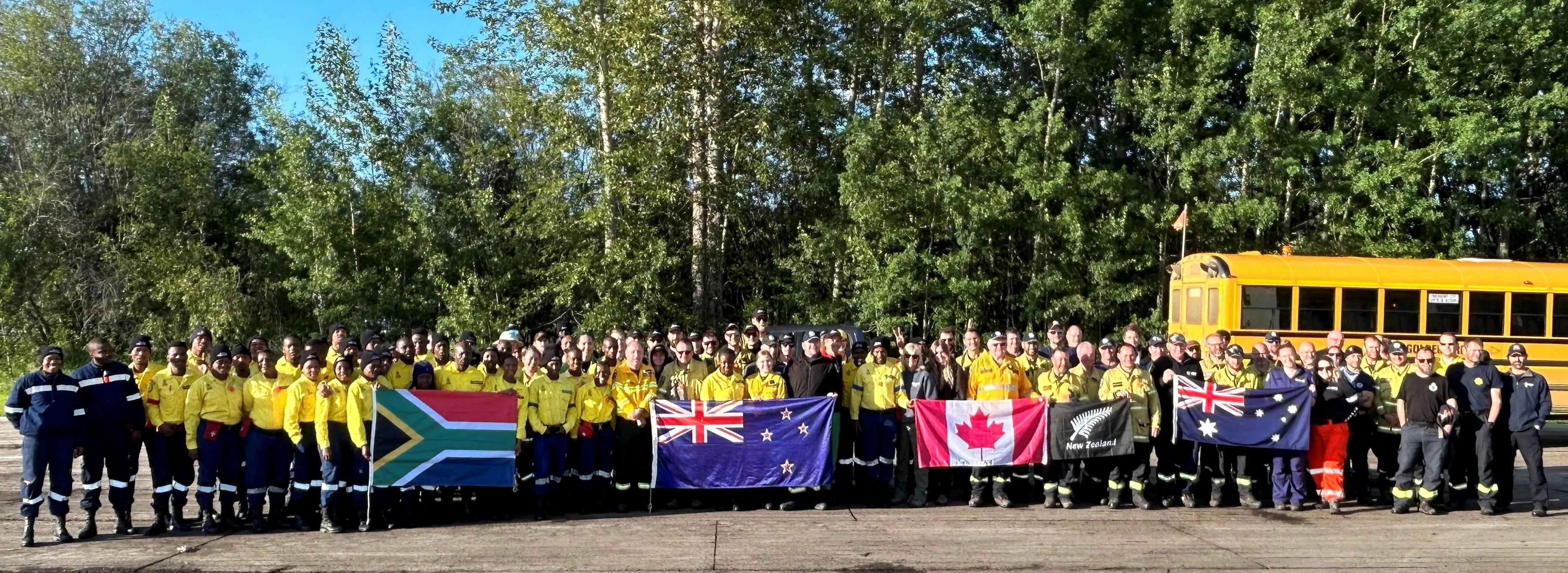 South Africa, New Zealand, Canada and Australia Fire Fighters