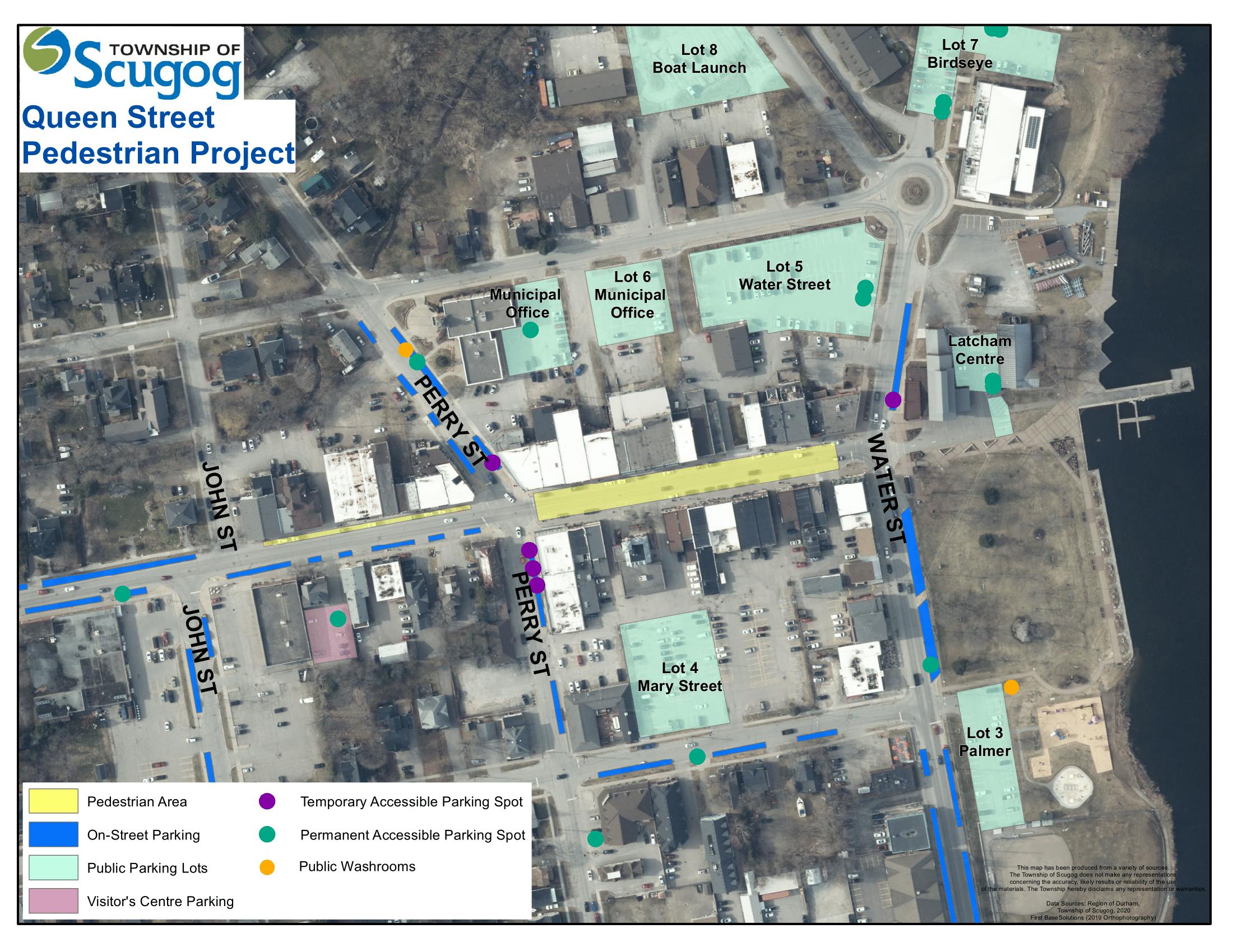 Queen Street Pedestrian Map