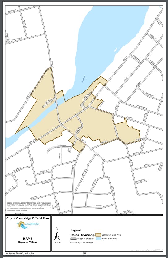 Hespeler Village Map.png