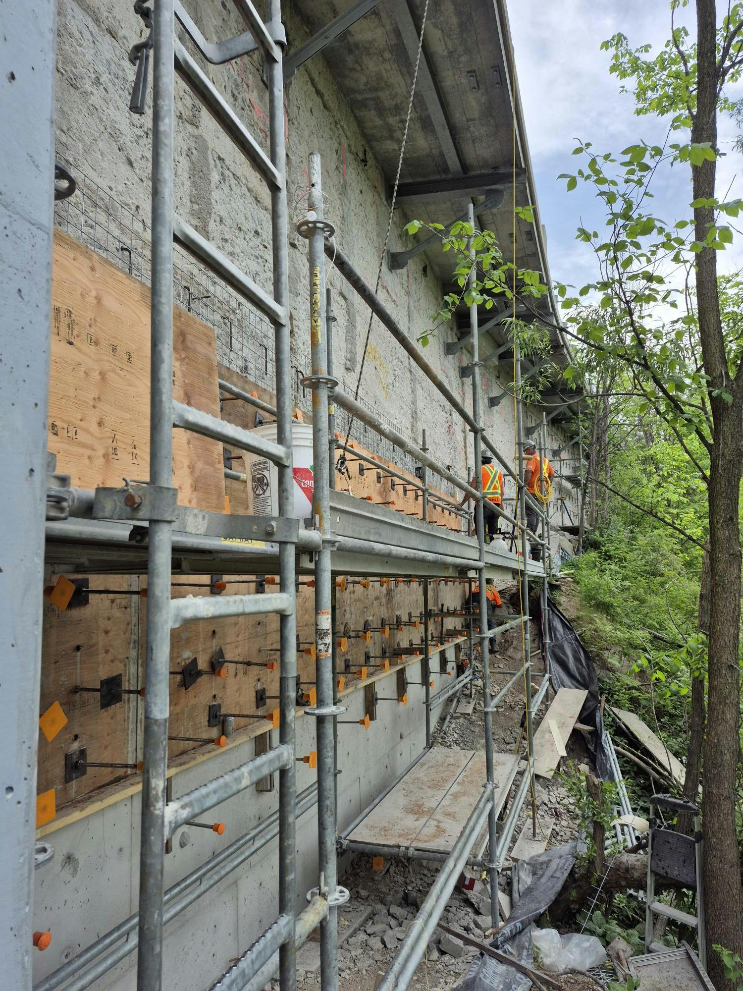 2026-06-05 - Silver Bridge - Retaining wall refacing.jpg
