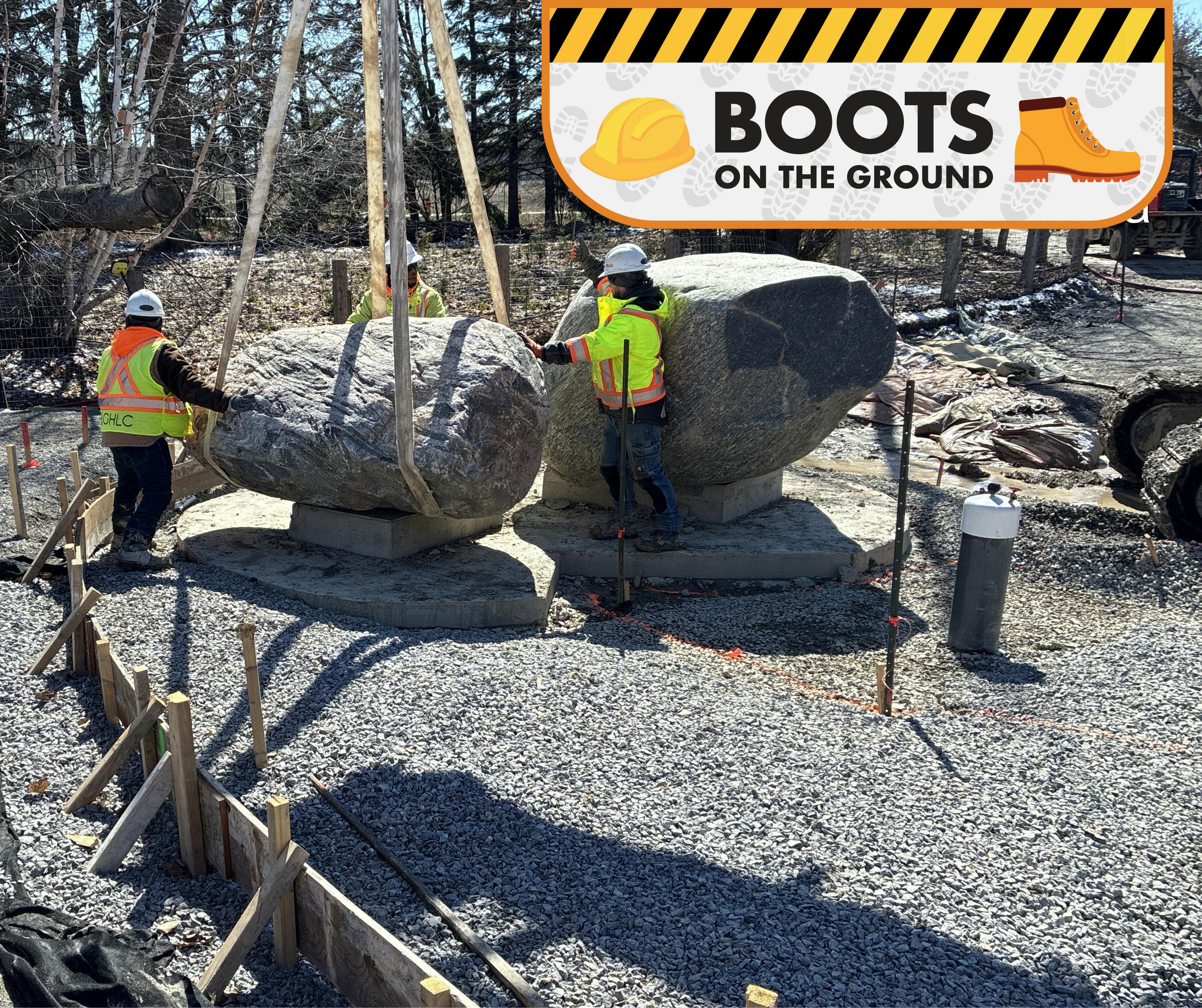 Boots on the Ground - Boulder installation