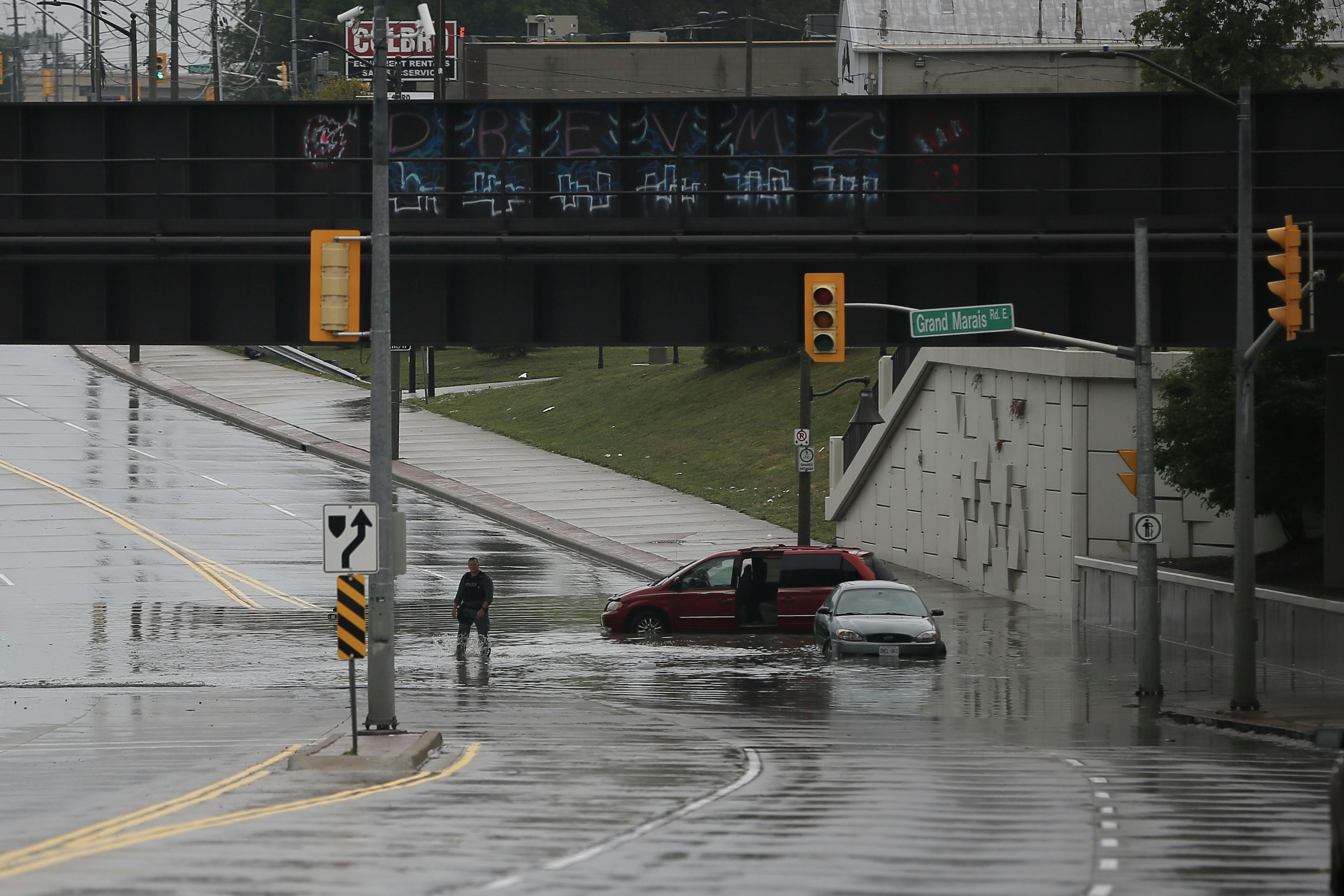 Flooding at Walker Road underpass