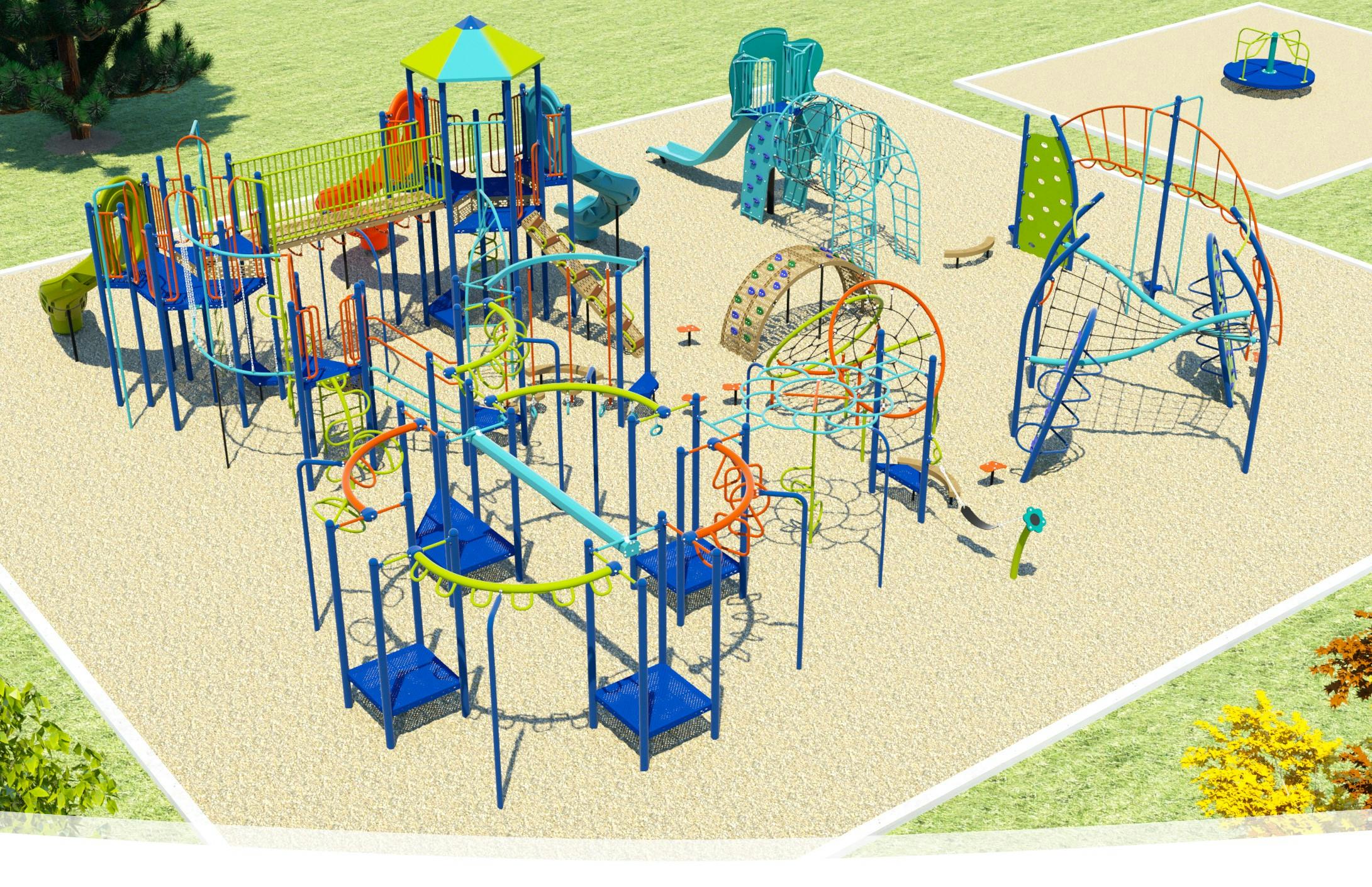 Sketch of proposed playground equipment