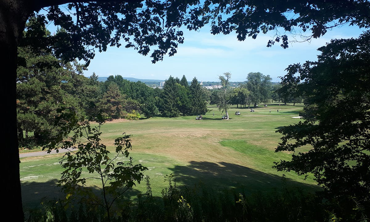 photo of part of the course fairway and green