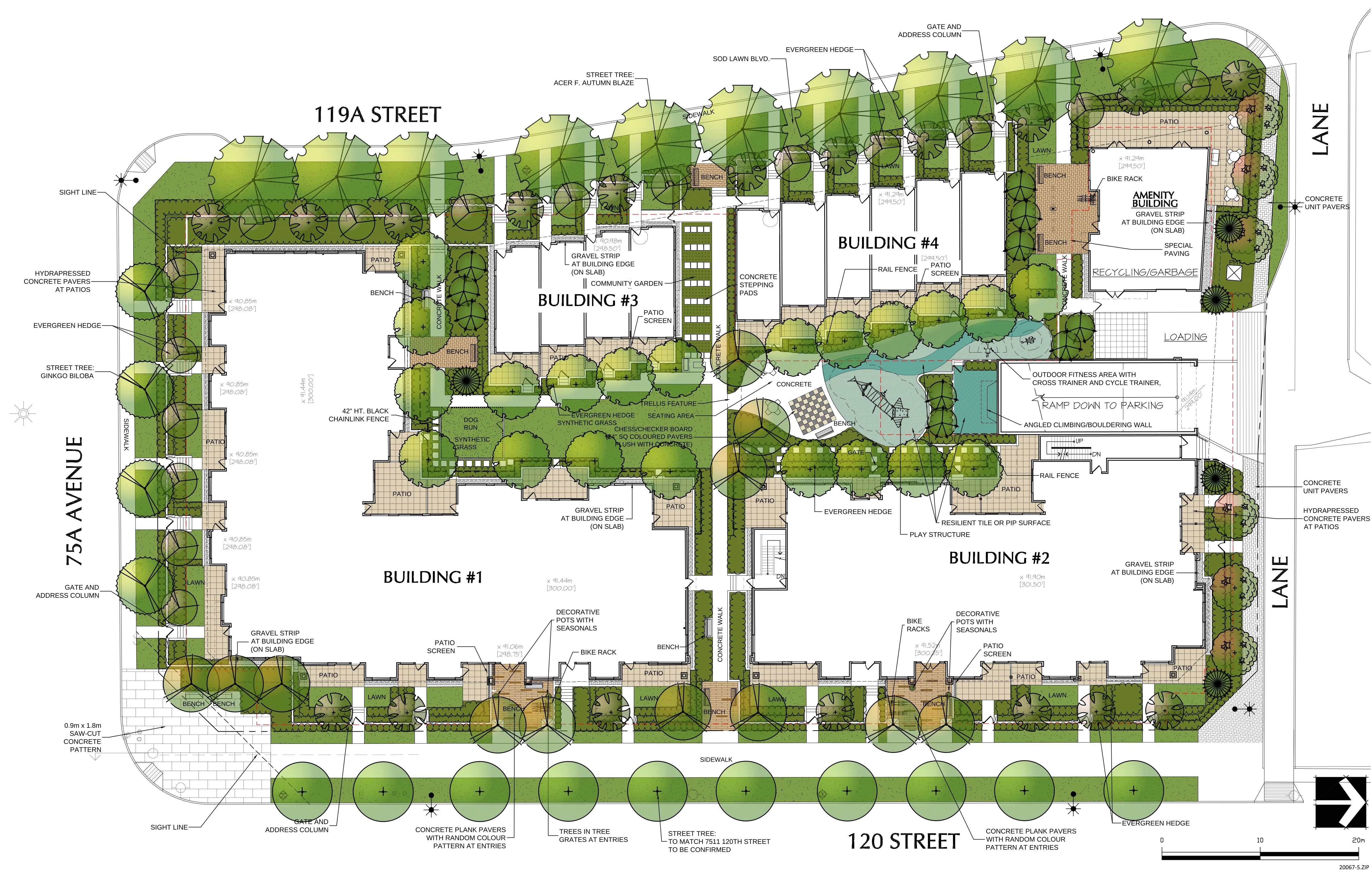 Site Plan | Apartment And Townhouse Proposal At 75A Avenue And 120 ...