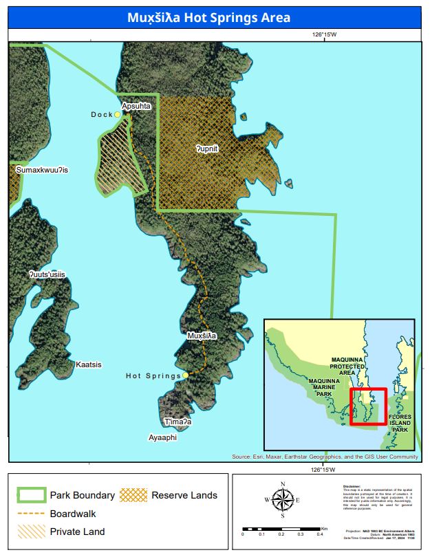 Maquinna Marine Park - Mux̣šiƛa Hot Springs Visitor Use | Help Shape BC