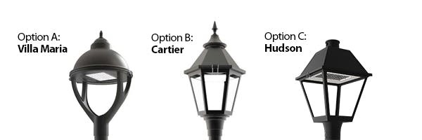 Heritage Street Light Options