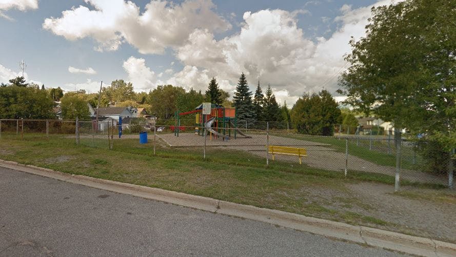 Columbus Playground, Sudbury - BEFORE