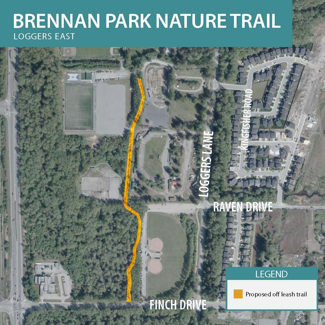 Map of Brennan Park Nature Trail