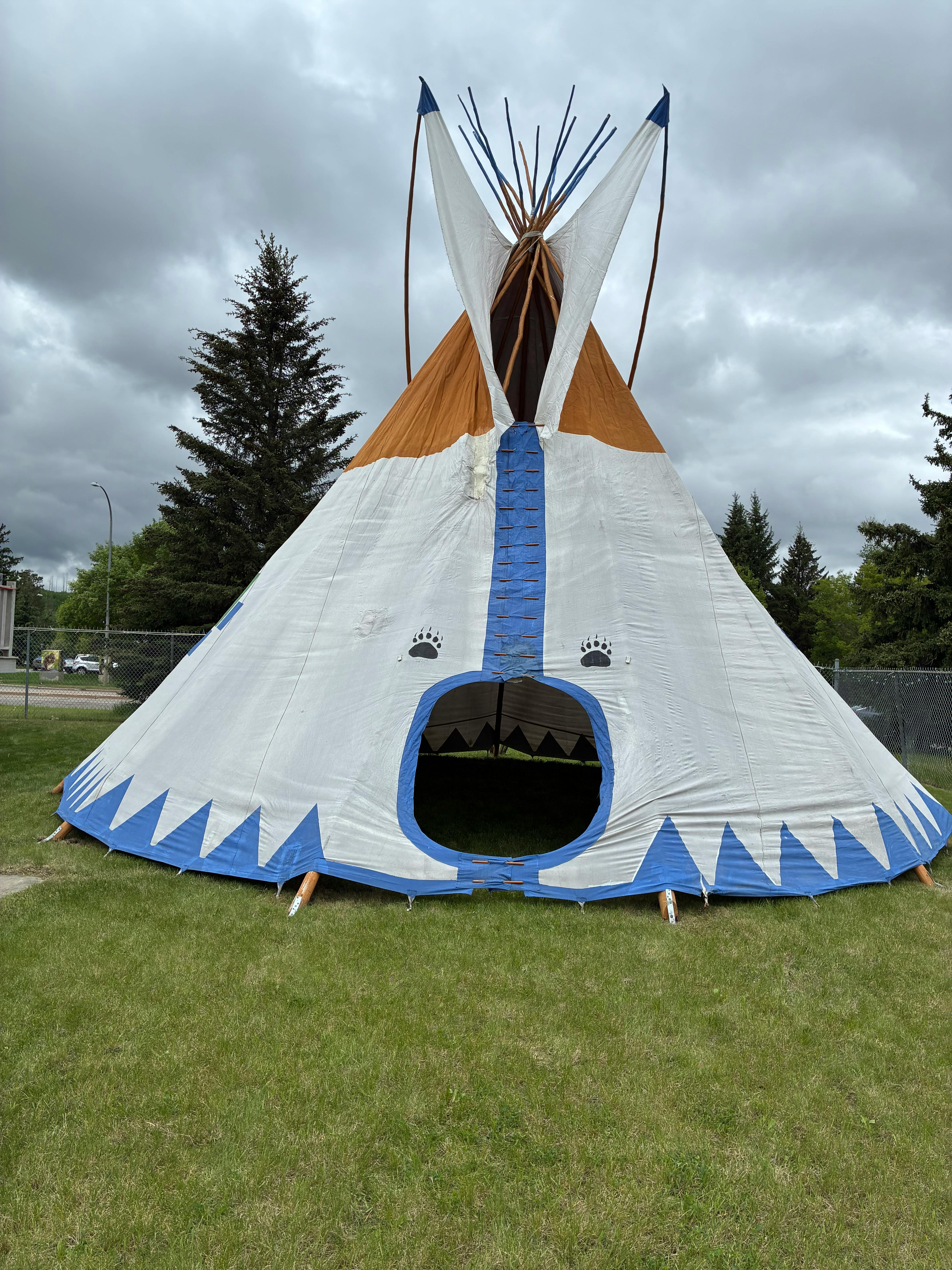 Tipi at the Northern Lights Regional Health Centre in Fort McMurray