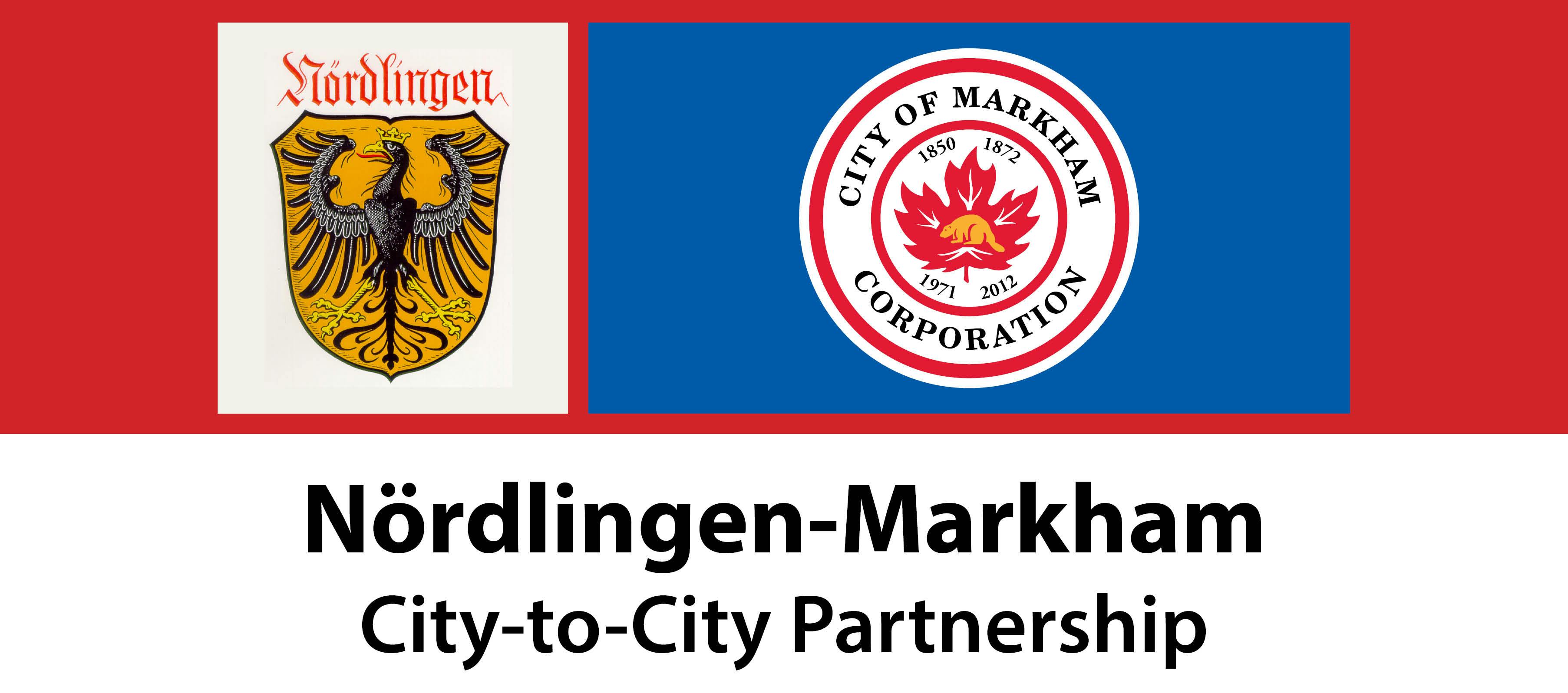 Nordlingen and Markham Identifiers with caption Nordlingen-Markham City-to-City Partnership