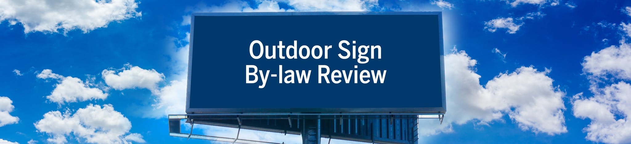 Outdoor Sign by-law Review