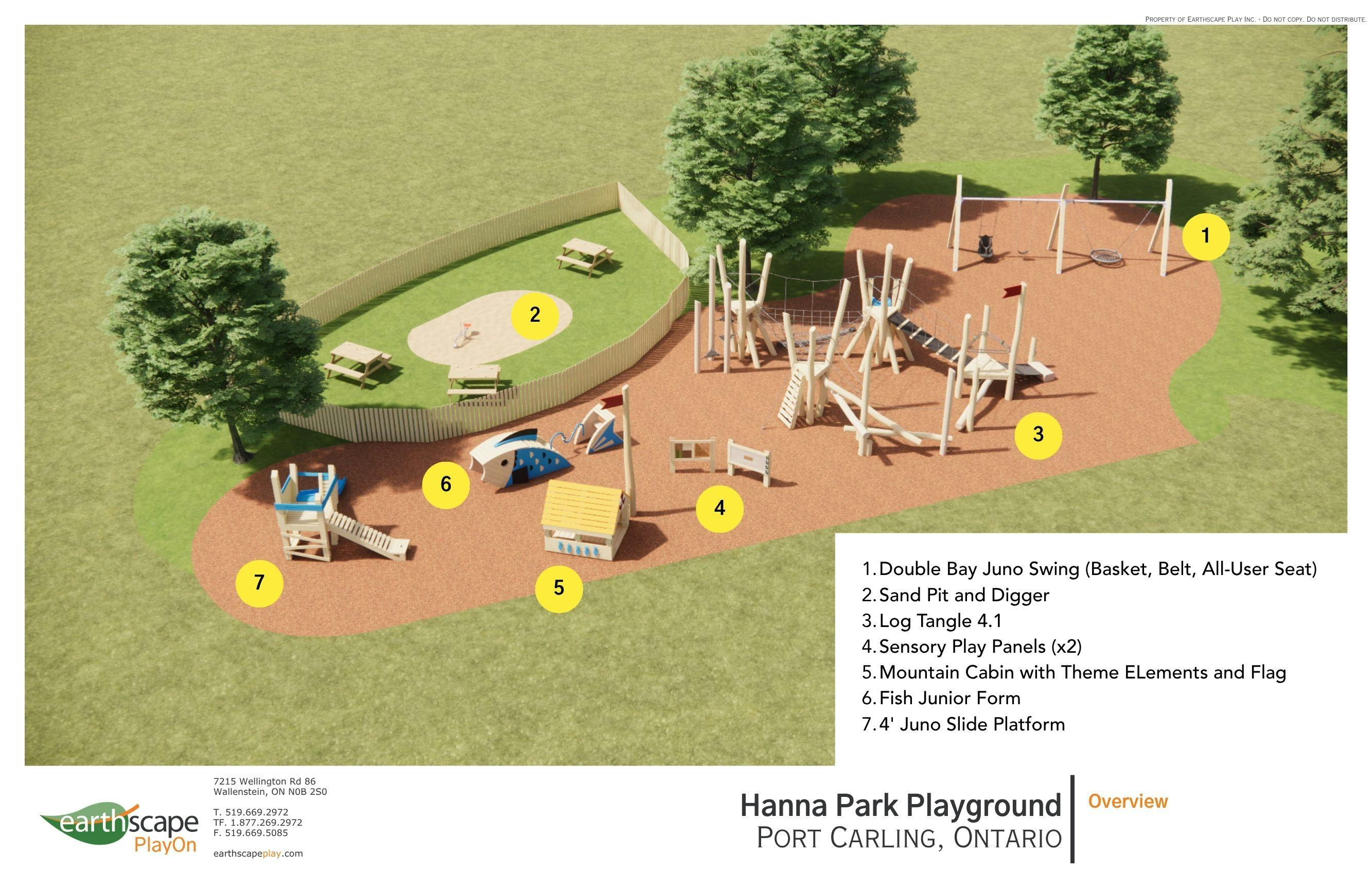 Hanna Park Playground Design Legend