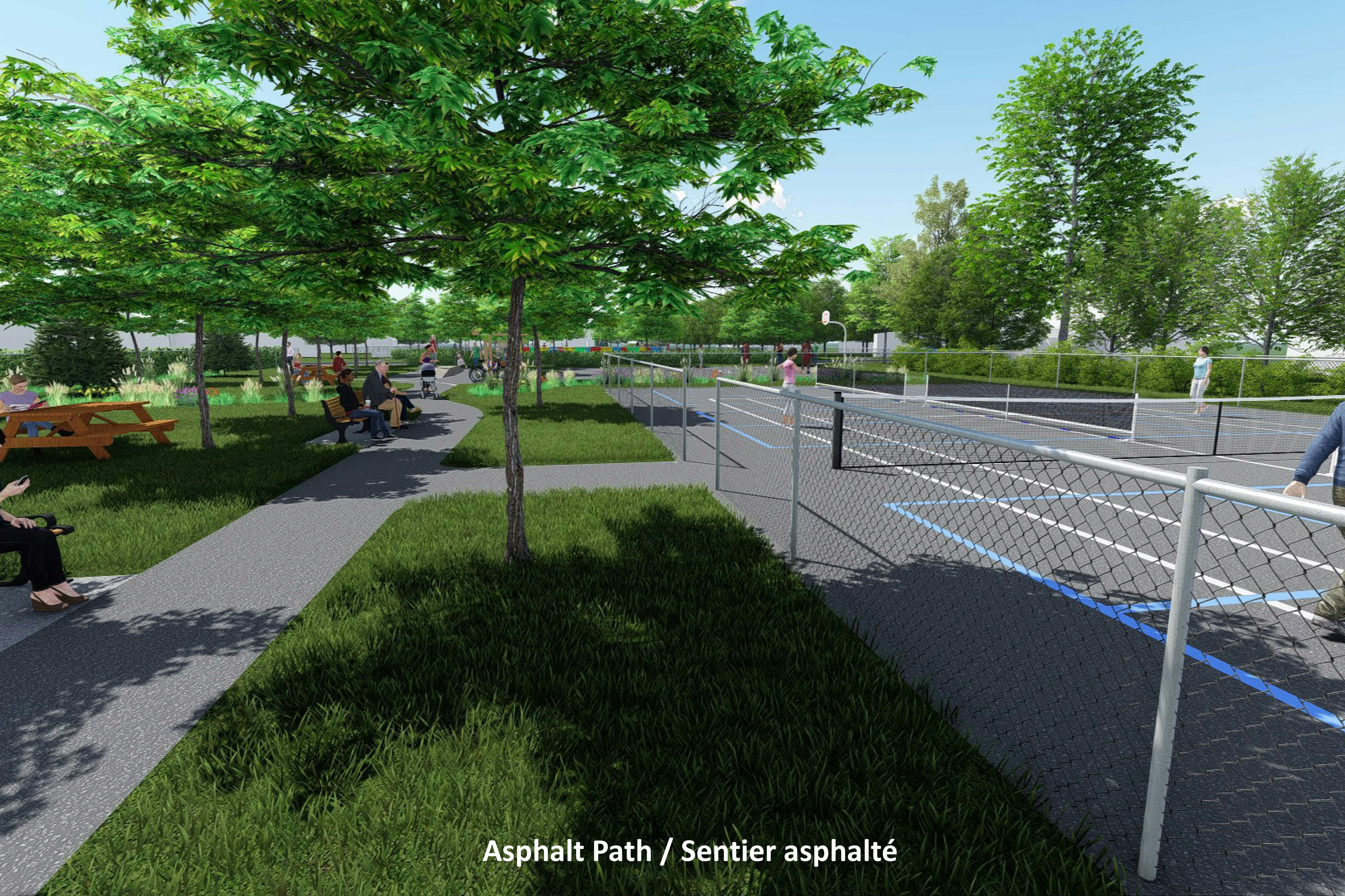 Concept - Sentier asphalté
