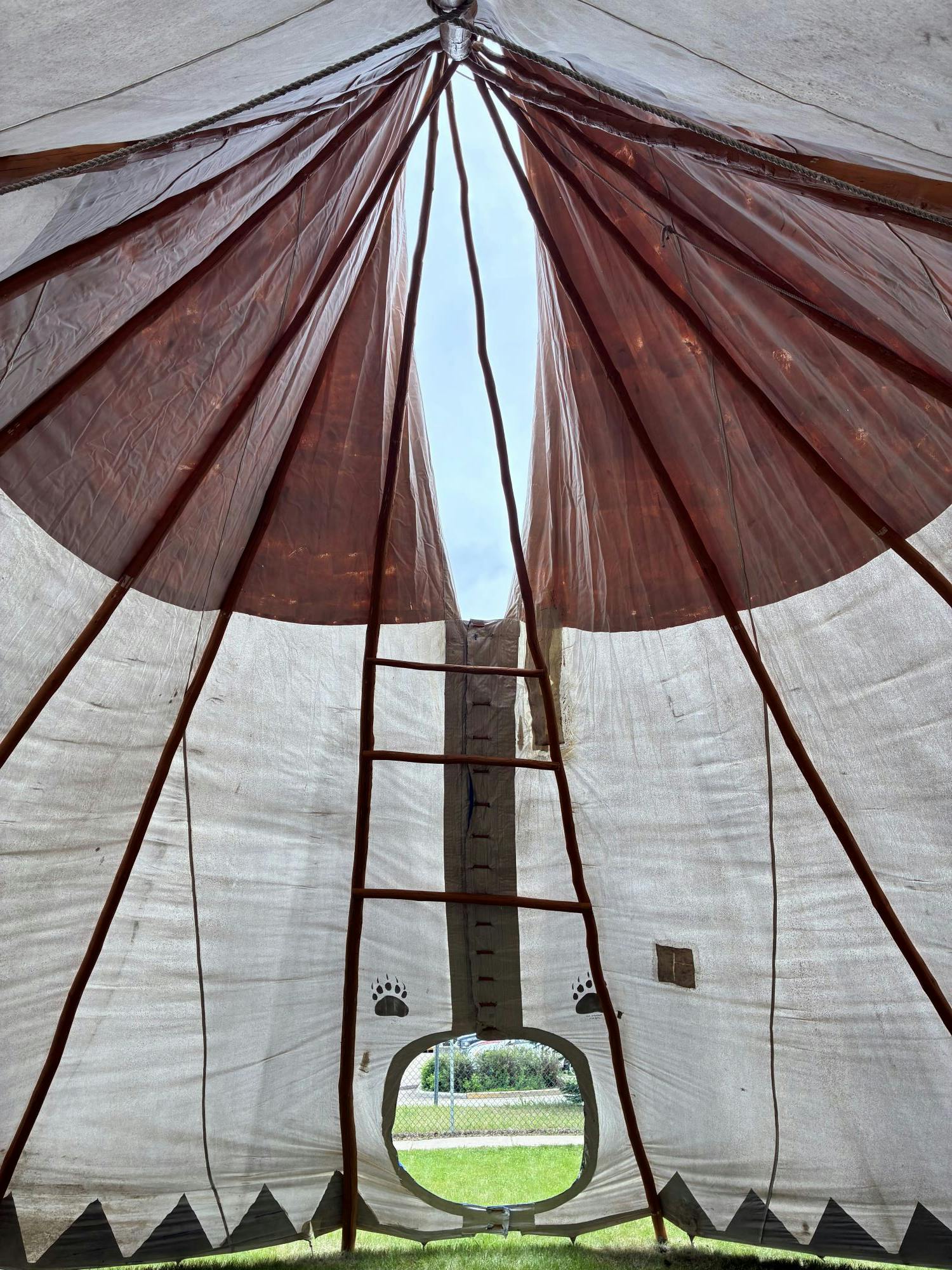 Tipi at the Northern Lights Regional Health Centre in Fort McMurray