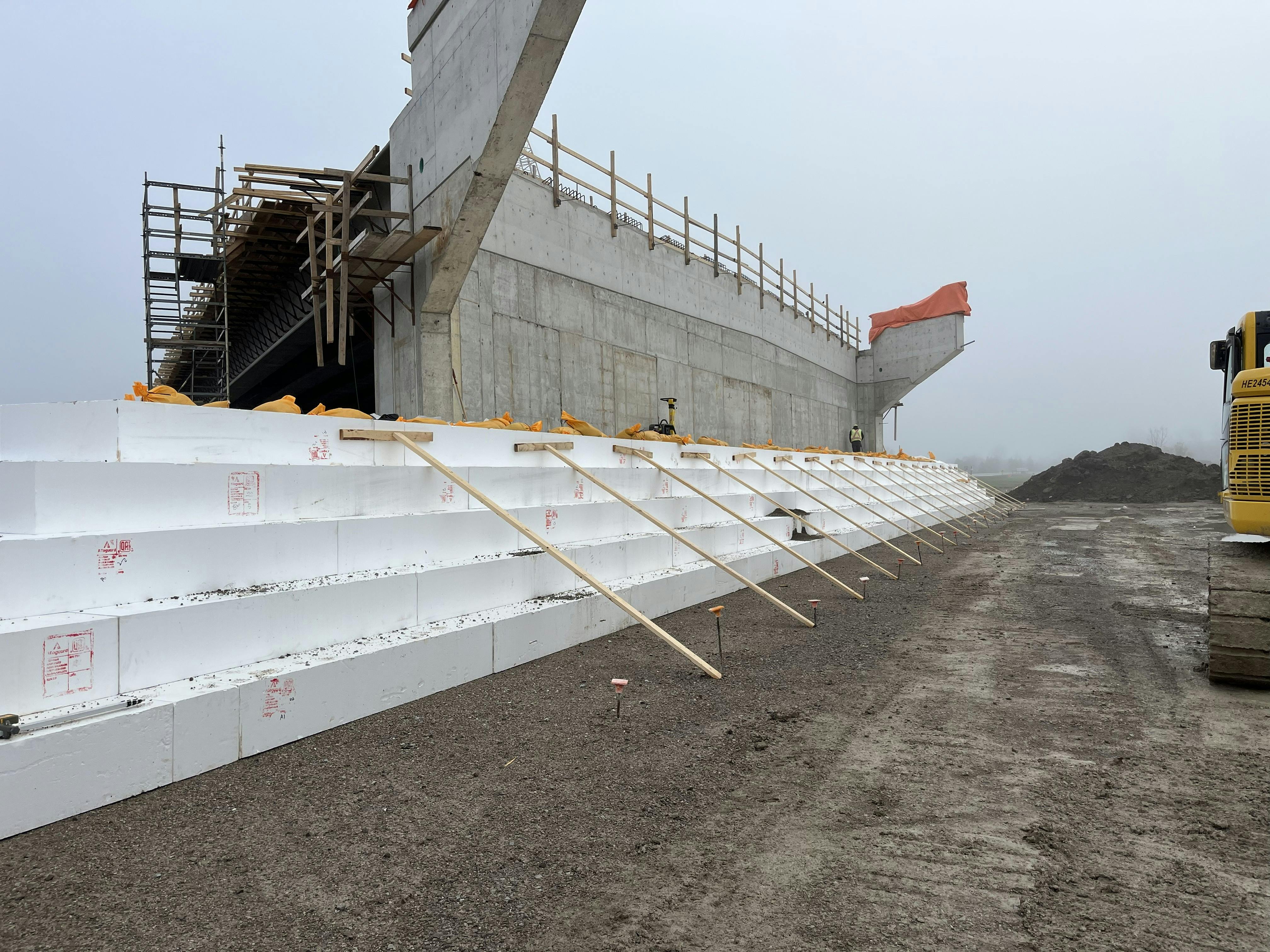 Geofoam installation south abuttment wall.jpg
