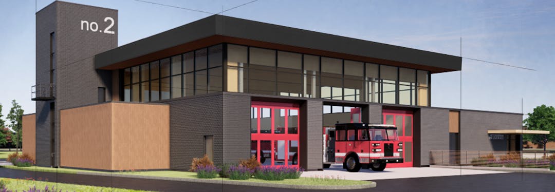 Rendering of Peterborough Fire Services Station 2