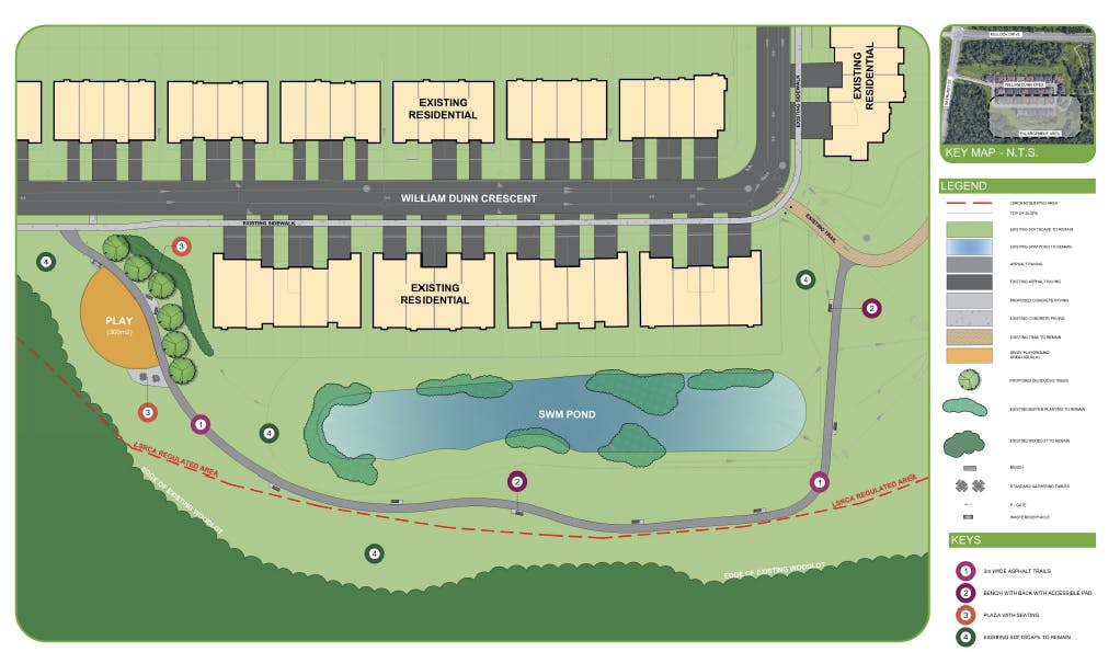 Conceptual Design of new trail, parkette and fence