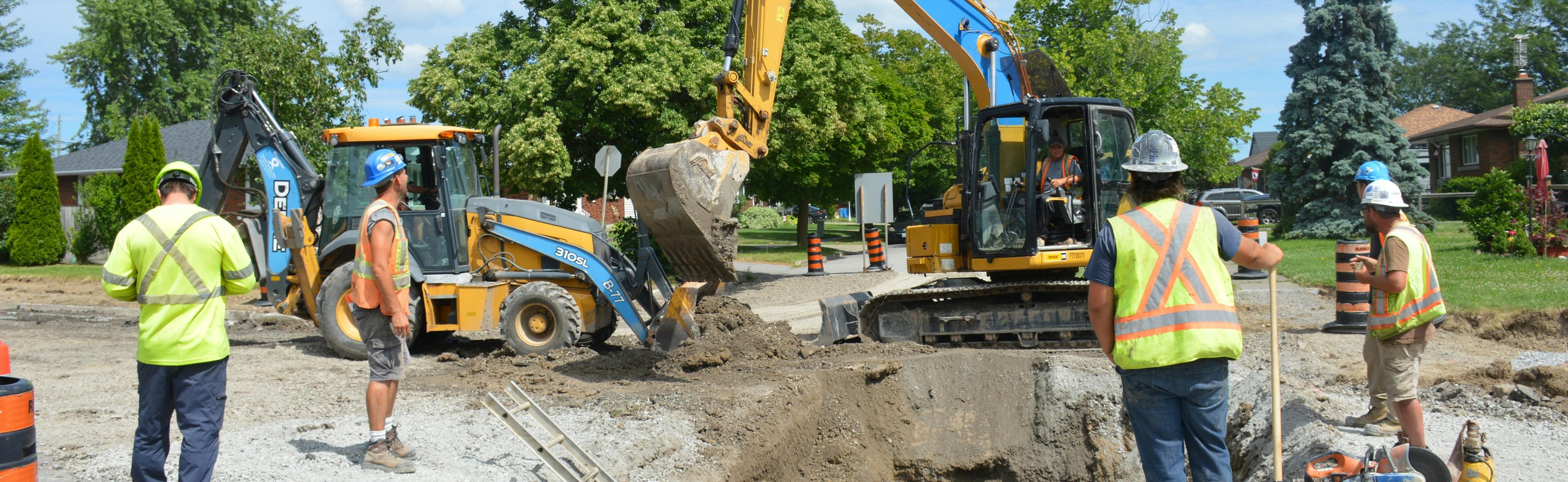 Construction on Broderick Avenue