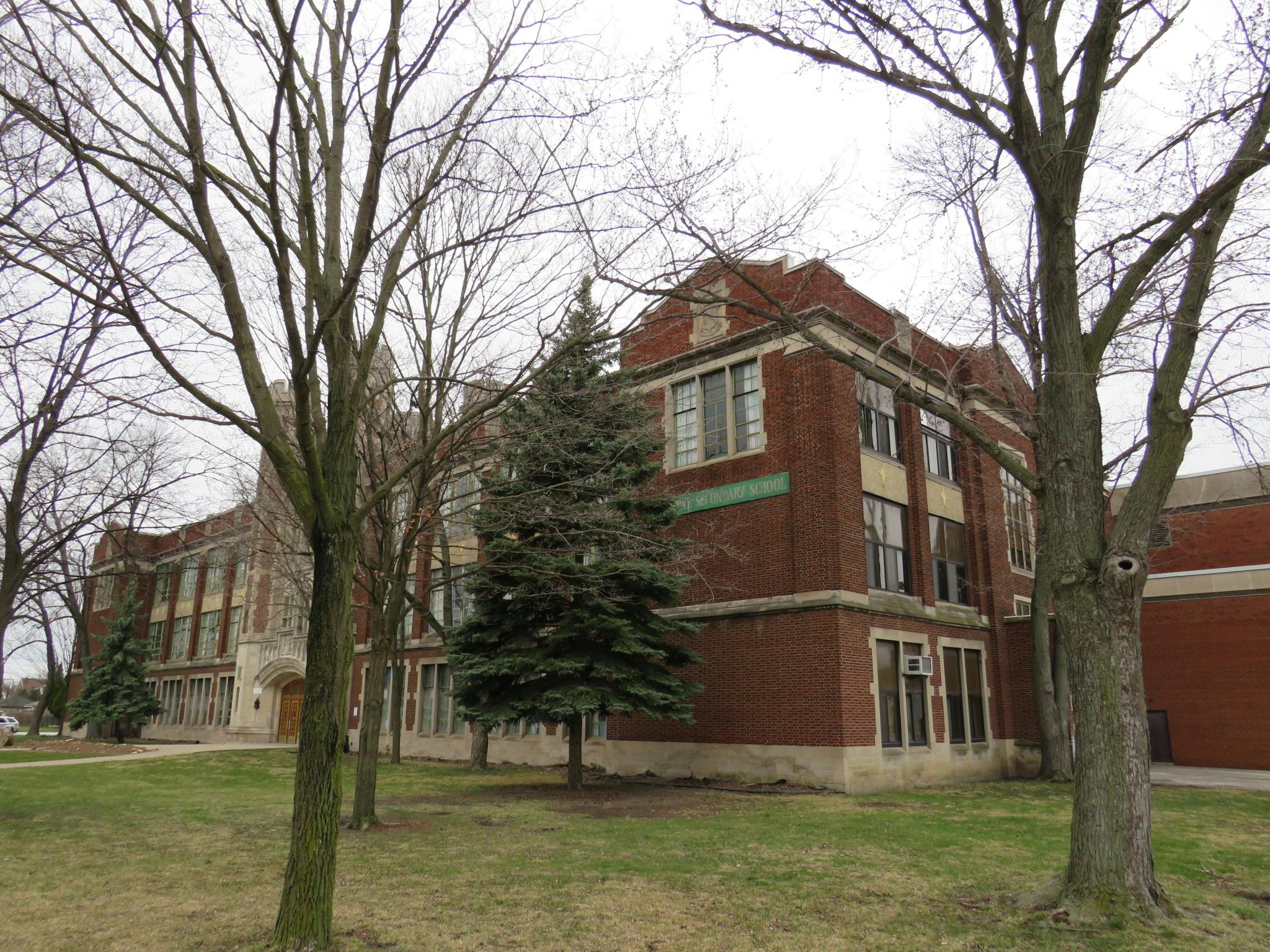 Photo of one side of former W.D. Lowe Secondary School site