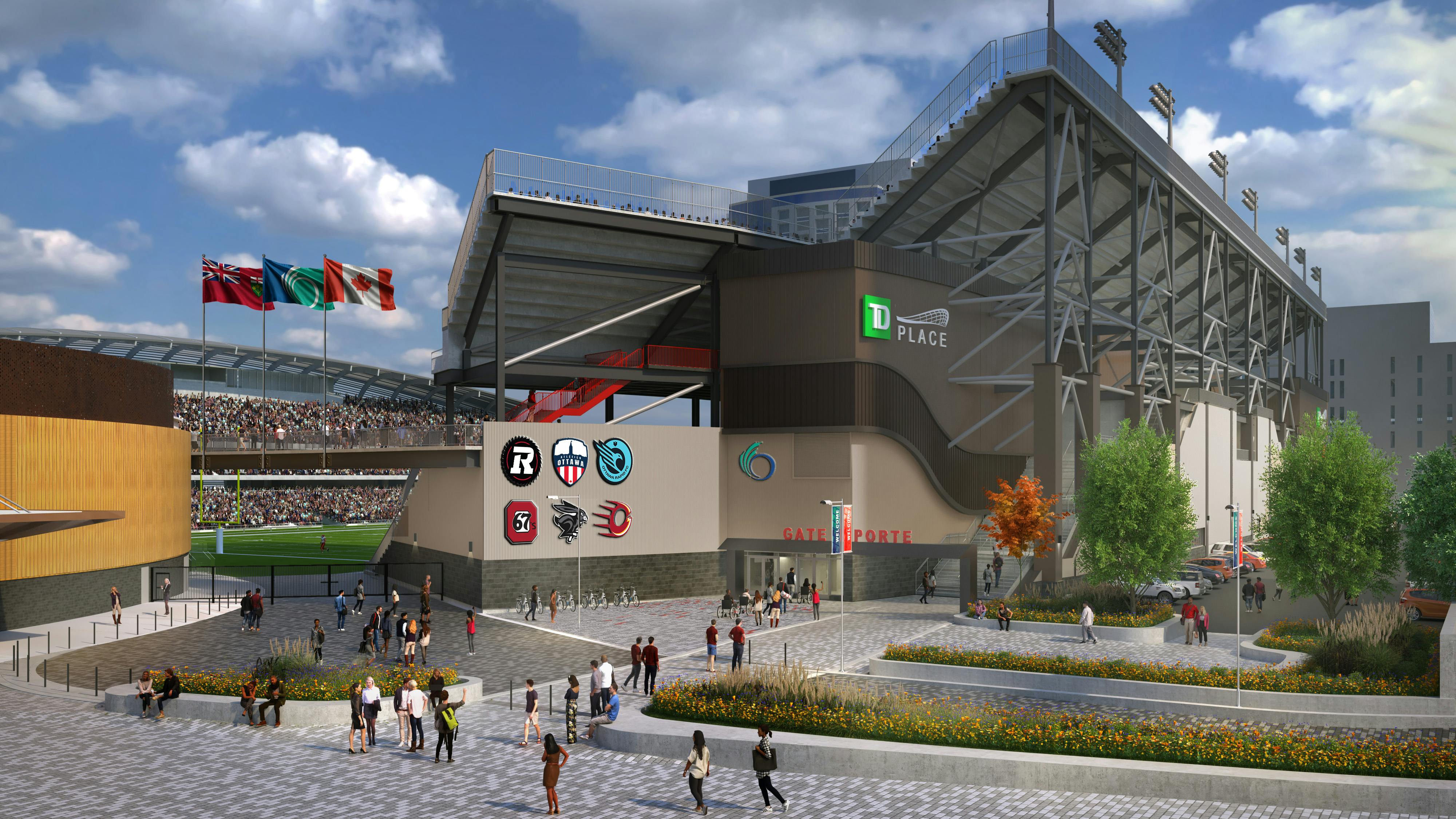 North Side Stands Gate 4 Rendering