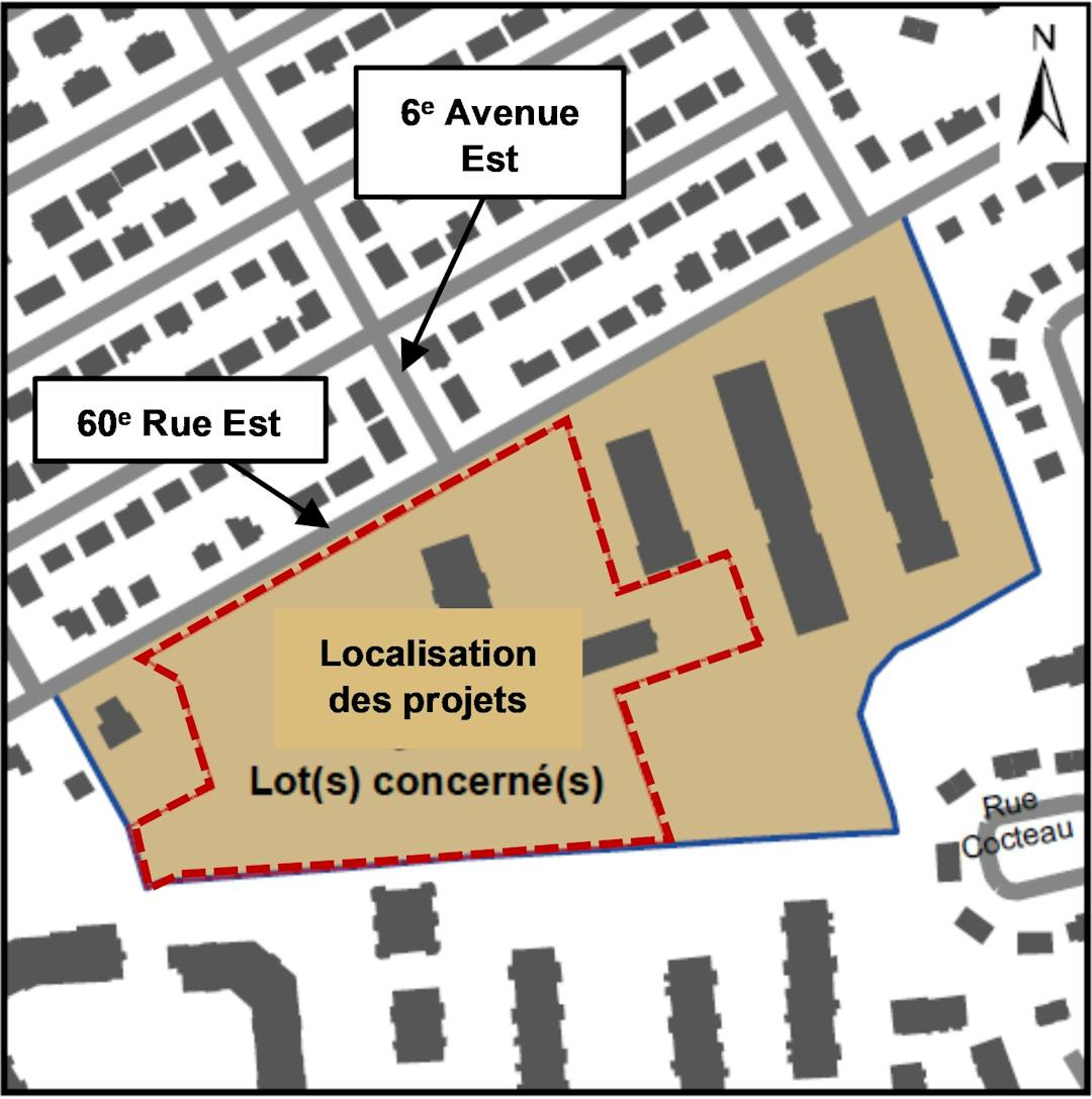 Carte du lot concerné