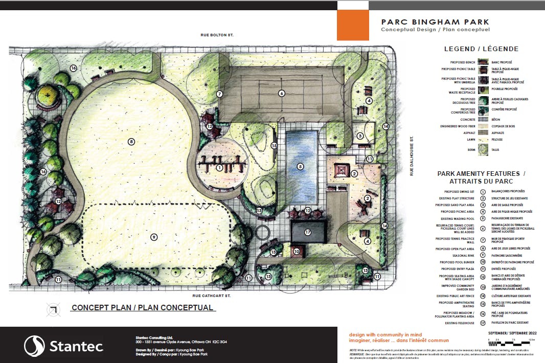 Plan Conceptuel Parc Bingham