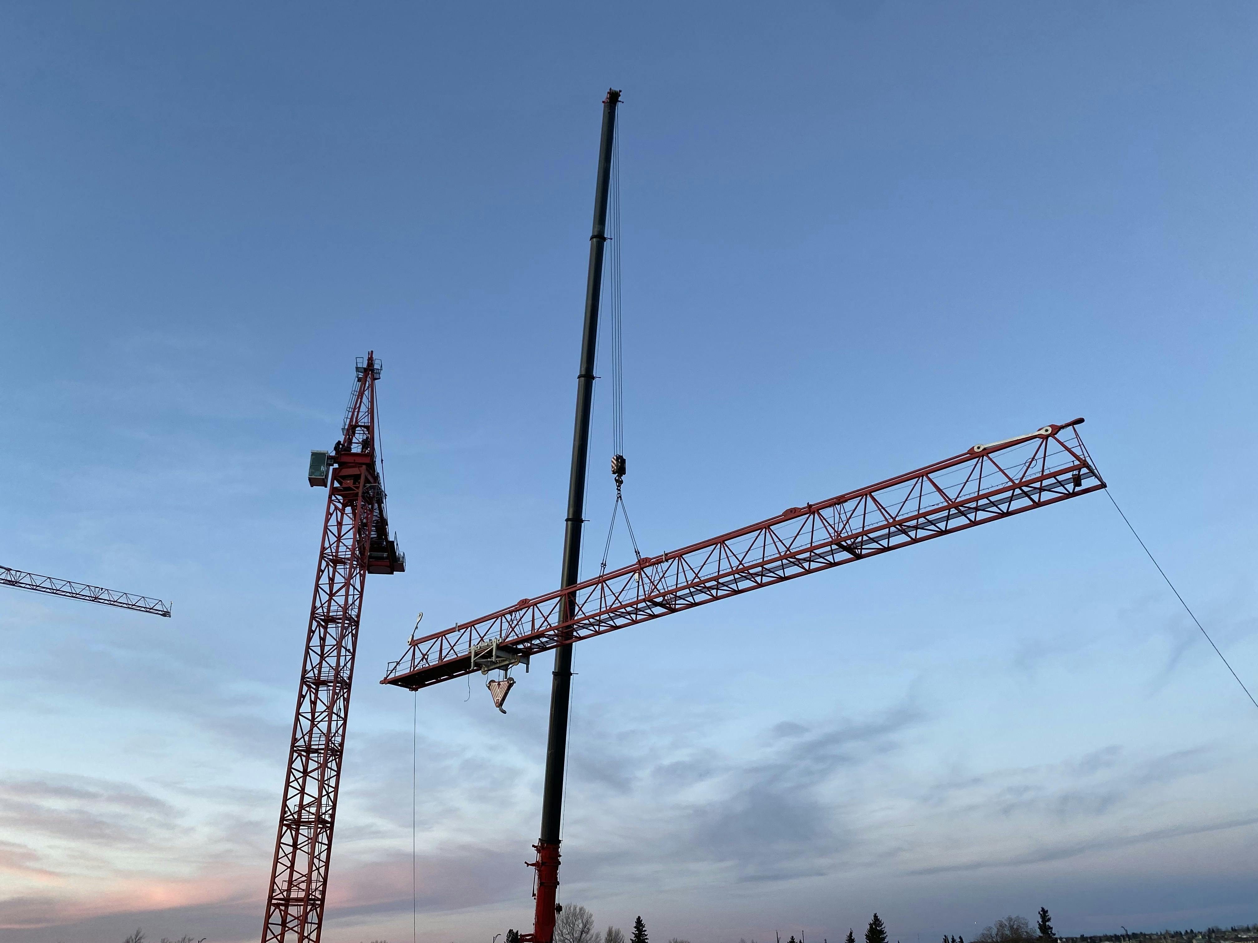 Installation of tower crane #2