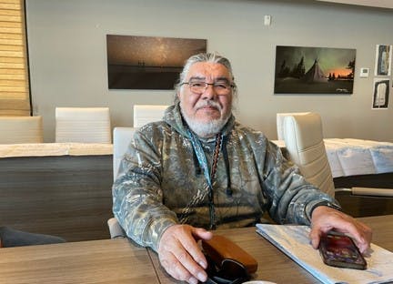 April 2025 - Abraham Matches, tallyman -  Ice and fish workshop in Chisasibi