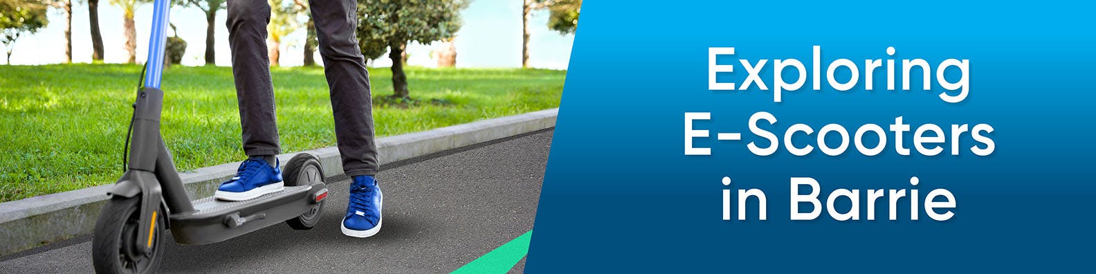 Image of person on e-scooter 
