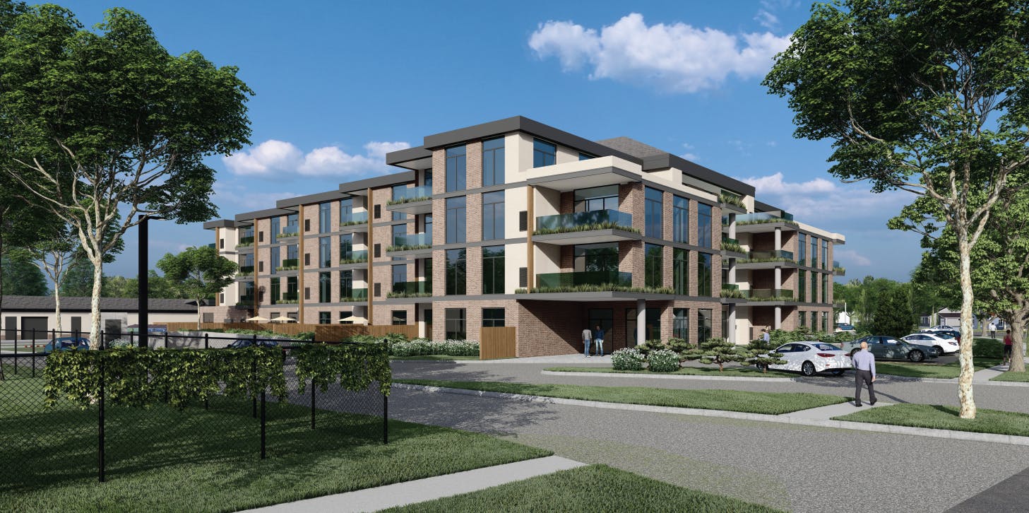 The Residences at Roseland - Northeast view from Kennedy Drive