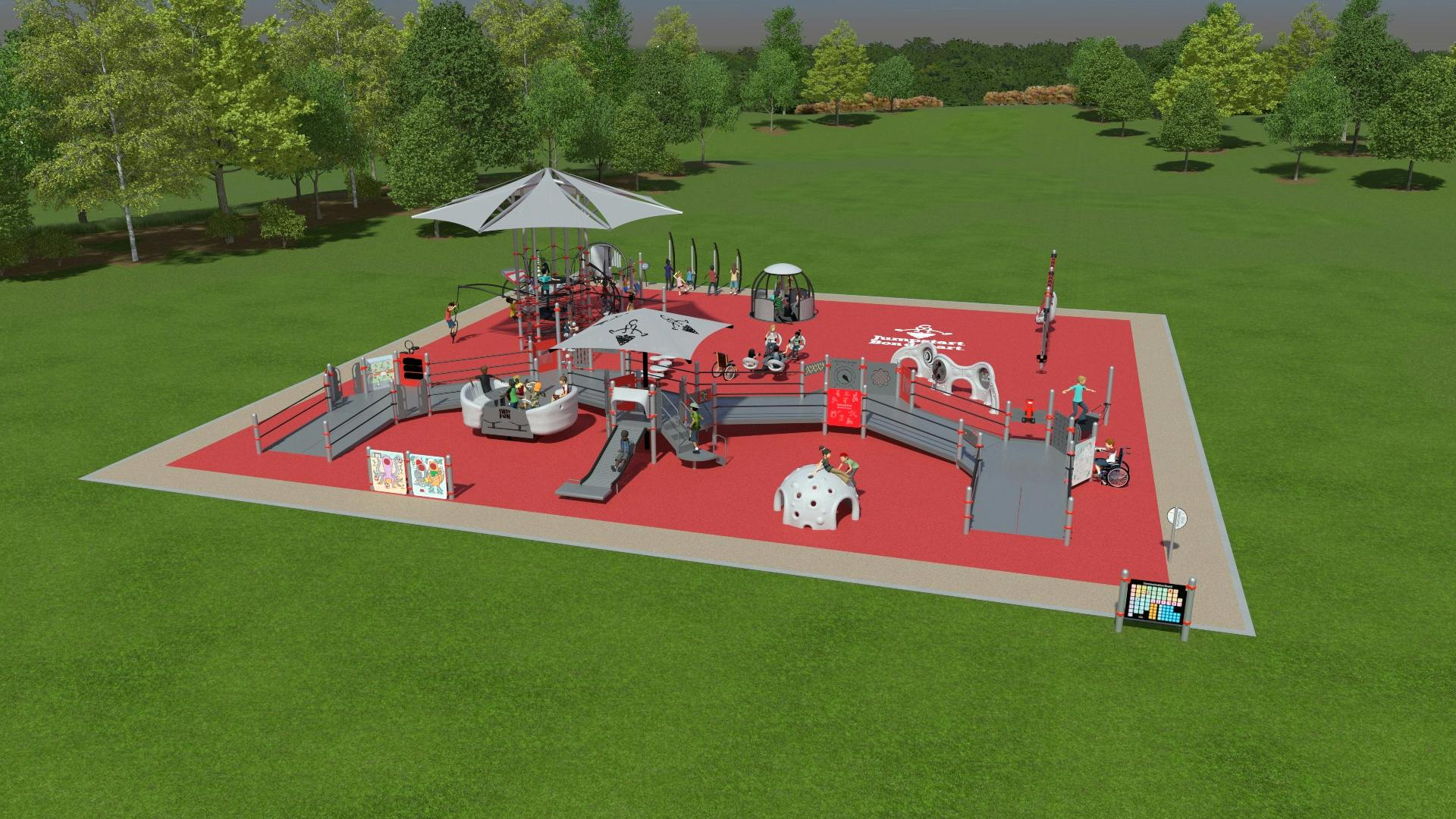 Rendering of the Regina Jumpstart Inclusive Playground