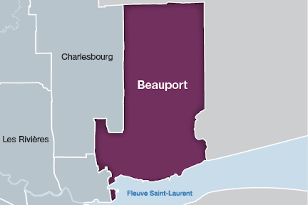 Carte arrondissement de Beauport