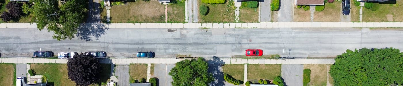 Aerial image of Foster Avenue.