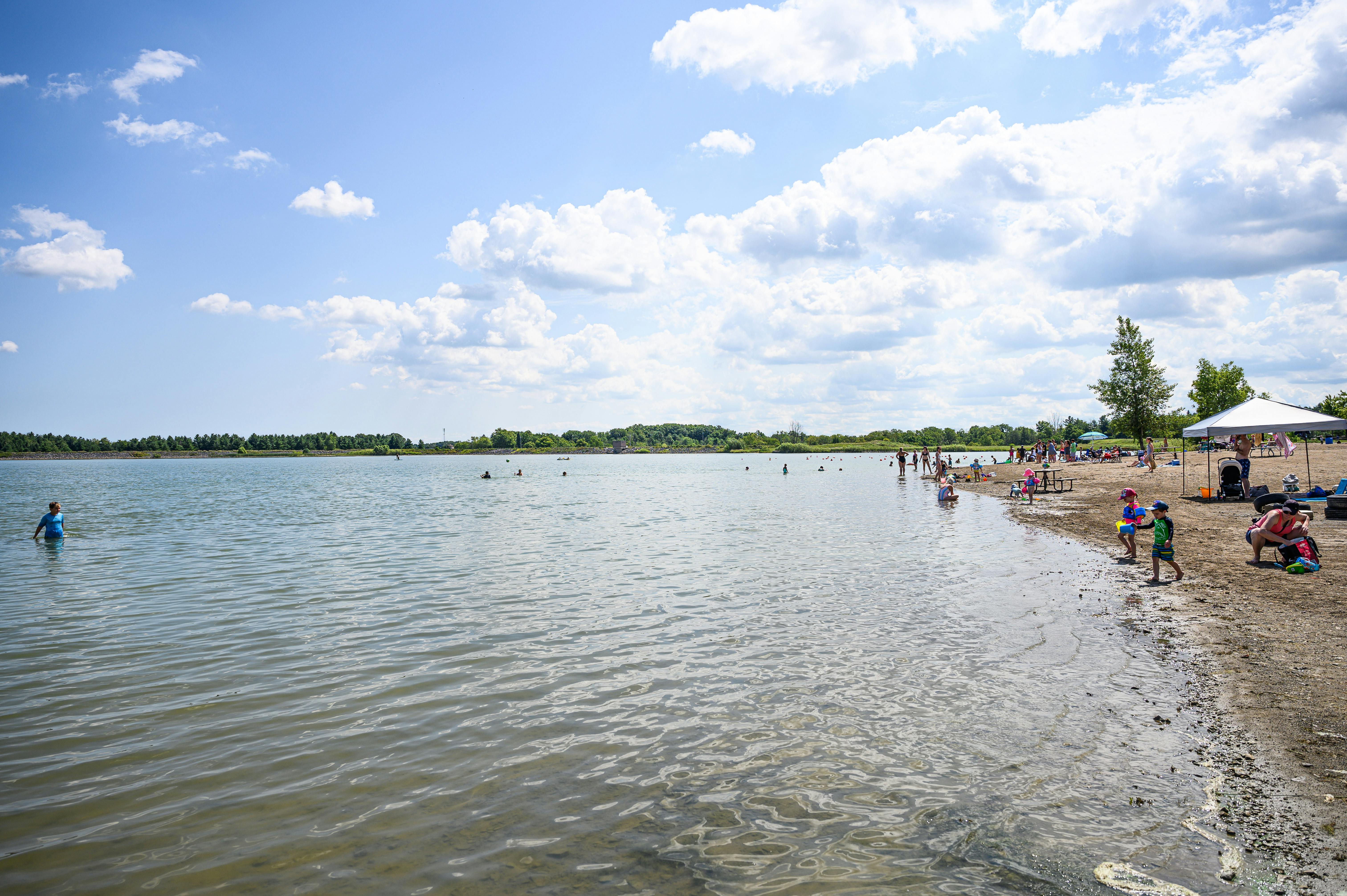 Children swimming- Binbrook Conservation Area