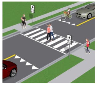 Pedestrian Crossover Illustration
