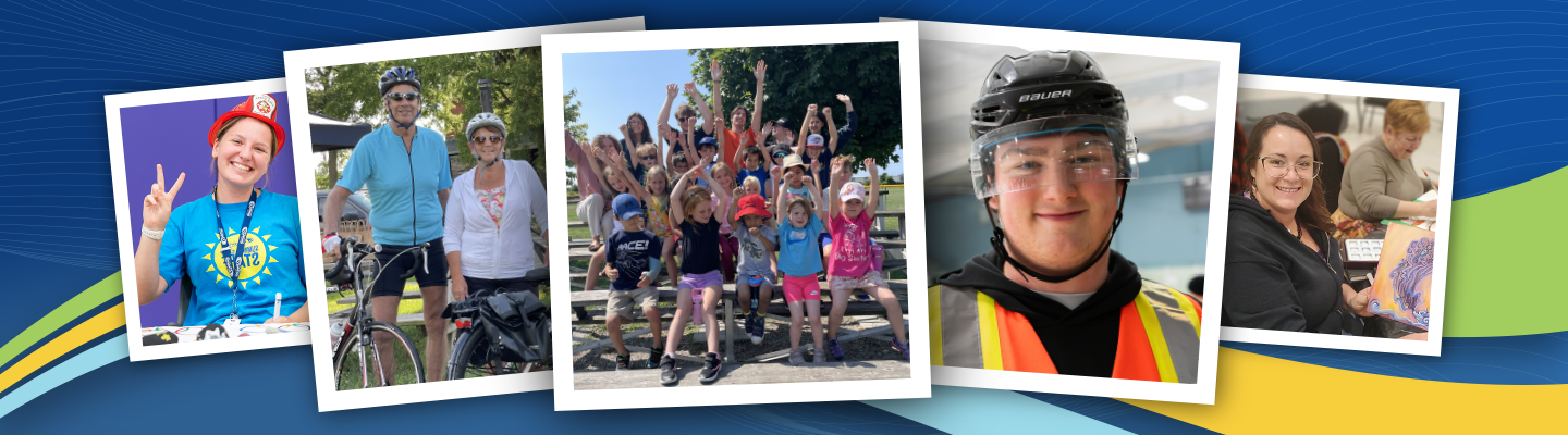 Polaroid photos show images from town programs