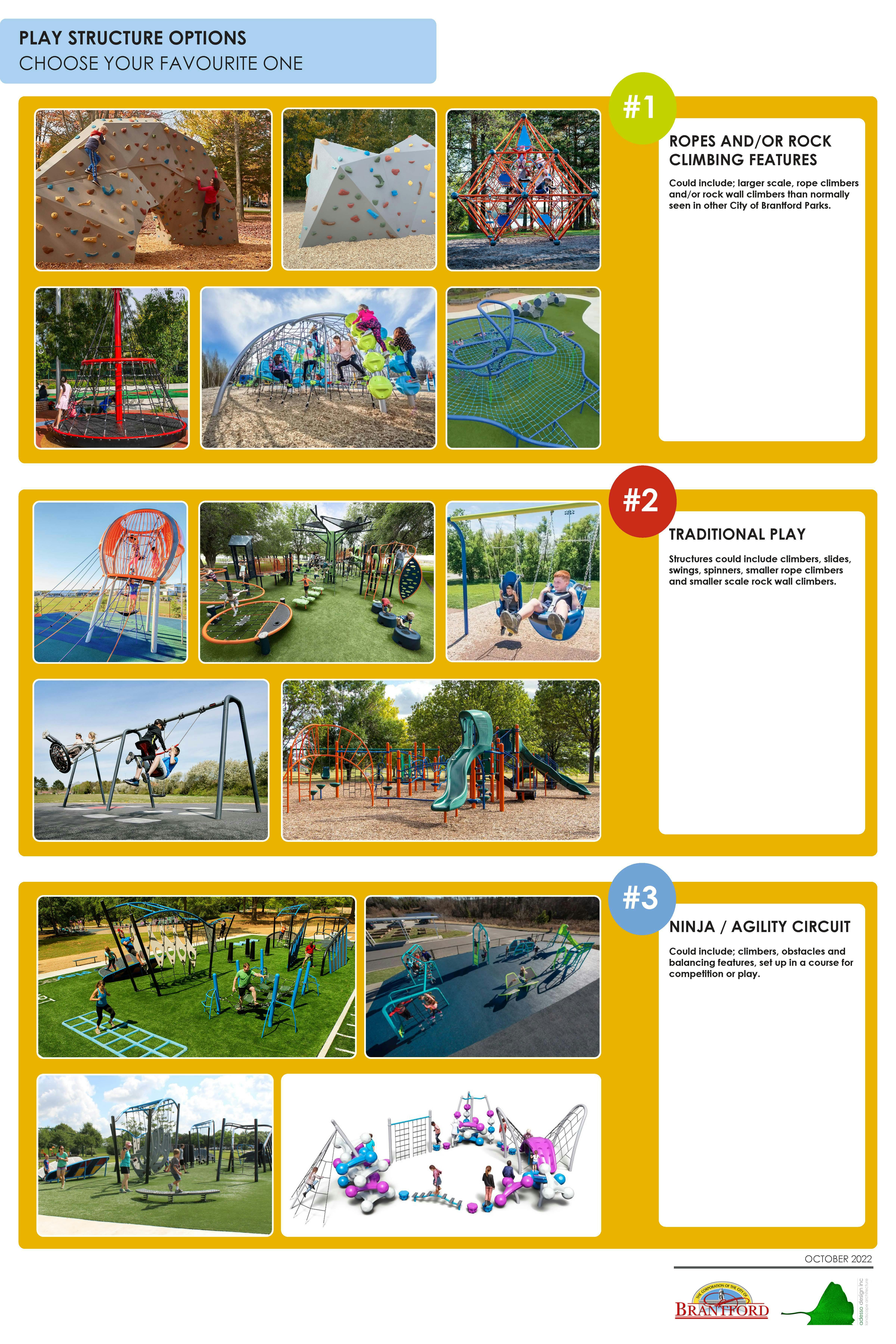 New playground structure options