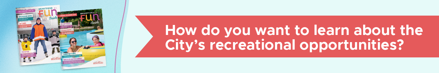 Image shows two Brantford FUN Guide edition covers and text.