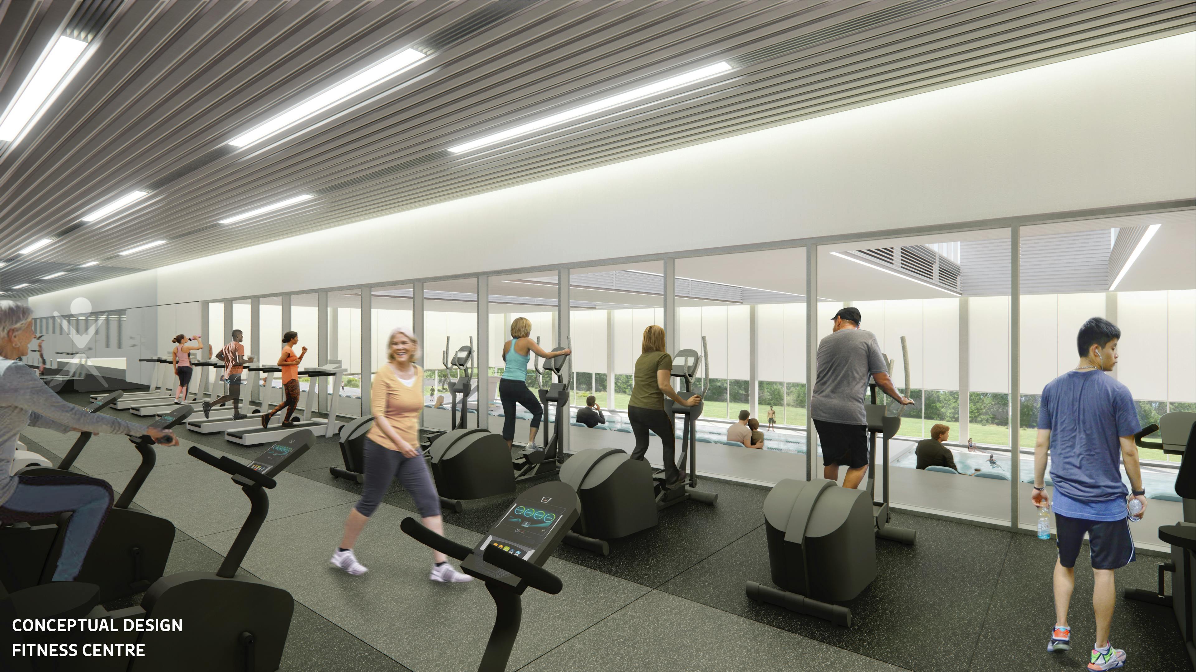 Fitness centre conceptual design