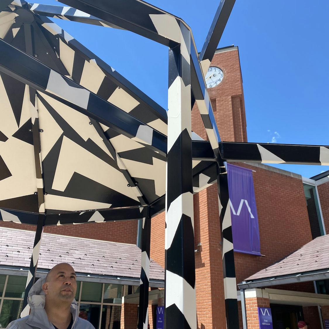 Behind the scenes of installation day. Photo by Yan Wu.