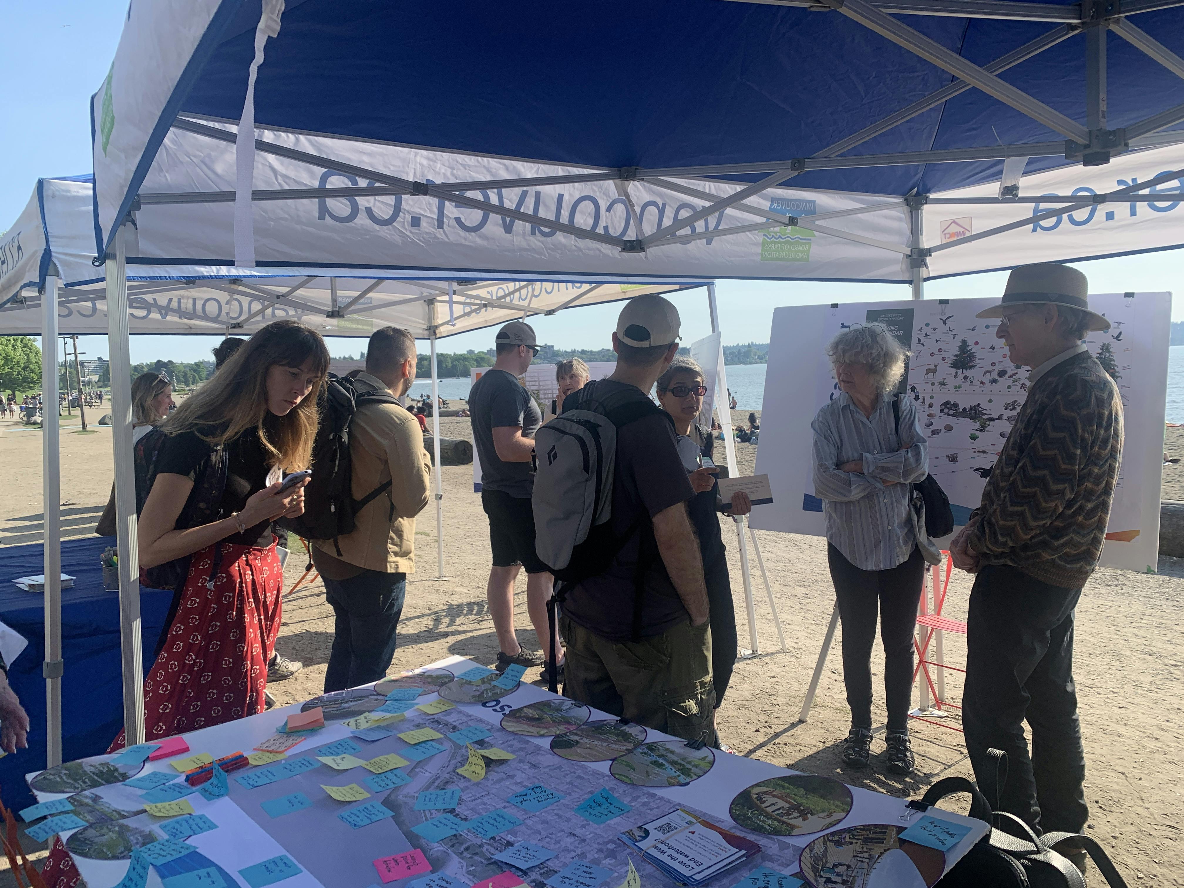 Round 2 engagement: conversations with people at the English Bay Pop-Up 