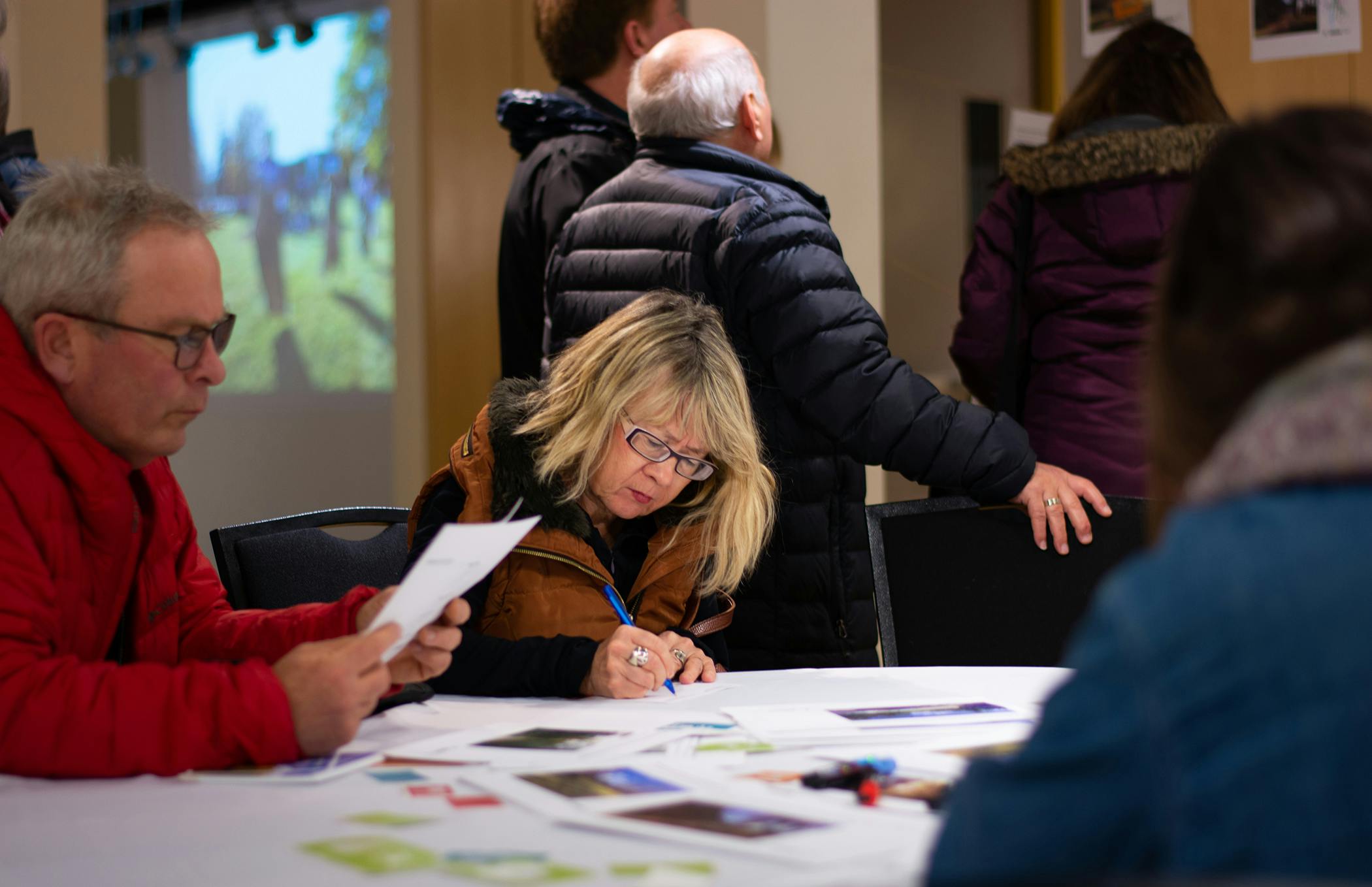 Drawing at the Community Visioning Workshop