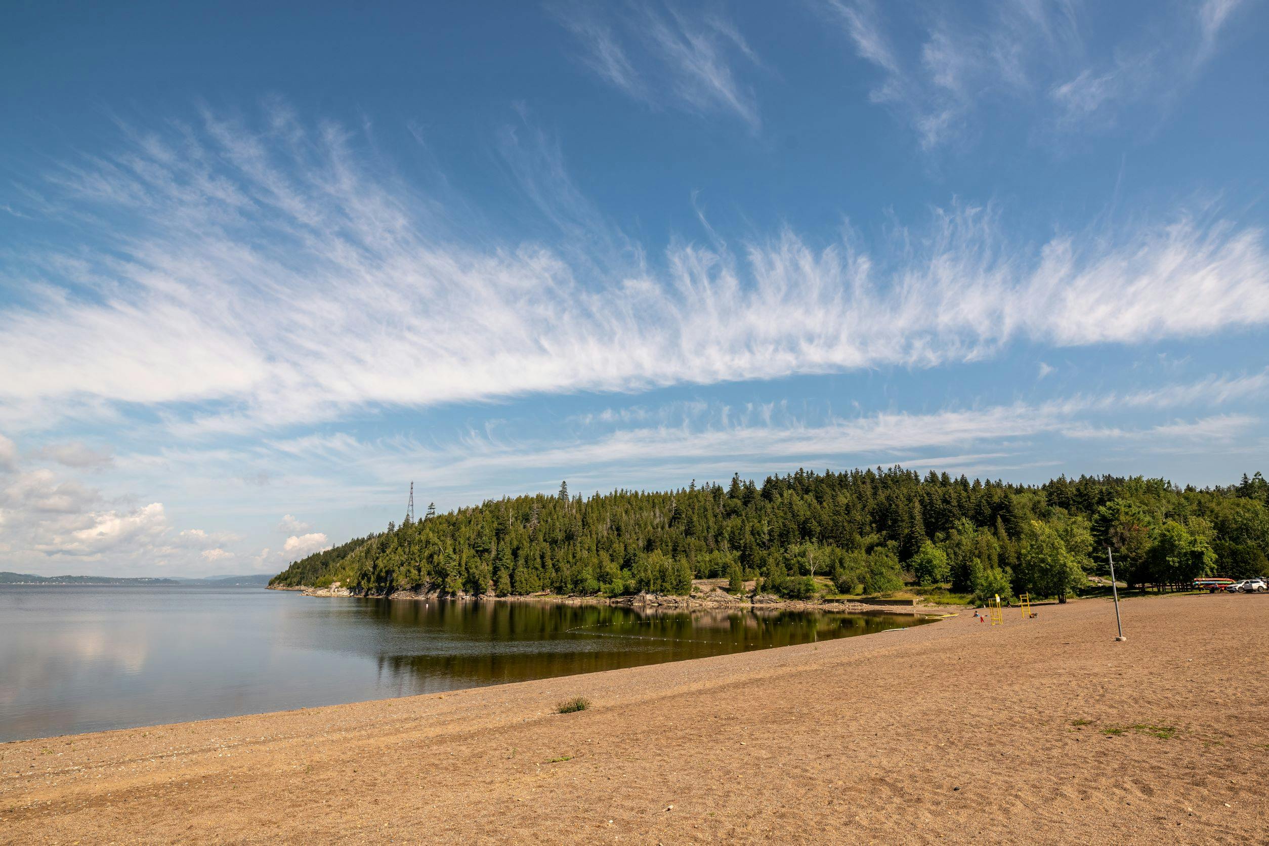 A view of South Bay from Dominion Park beach