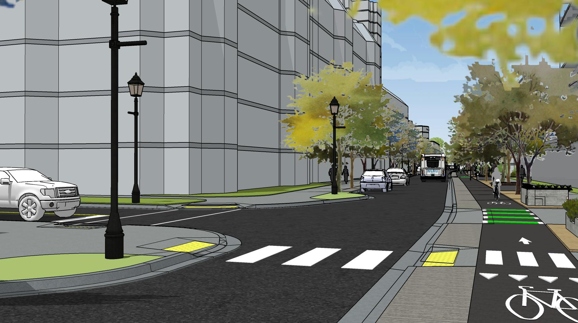 Pedestrian Enhanced Option 2- Rendering