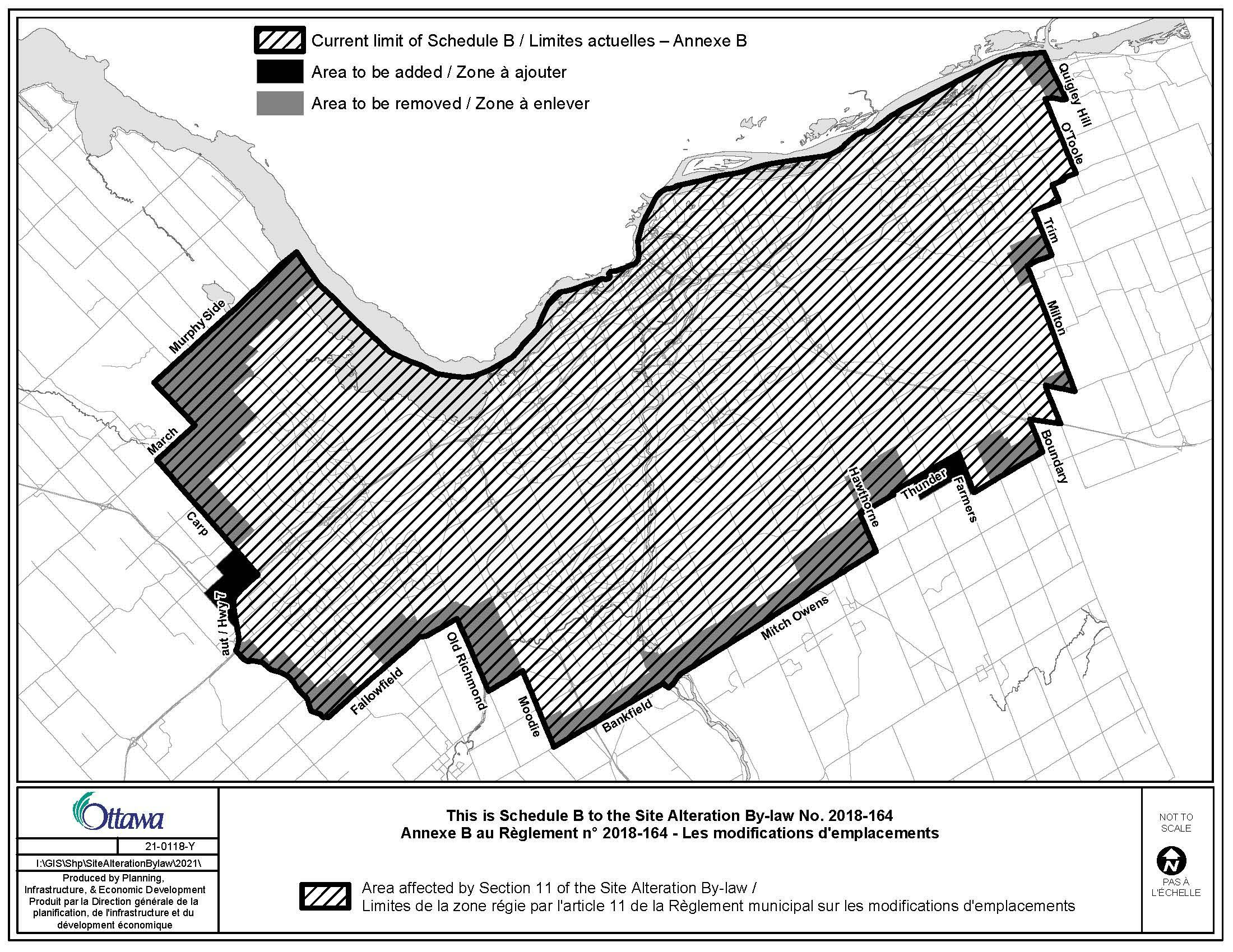 Révision du Règlement sur les modifications d’emplacements