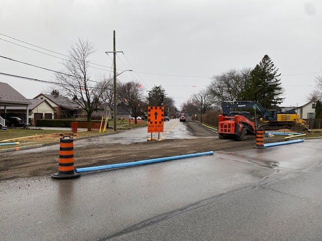 Elk Street Closure Sign