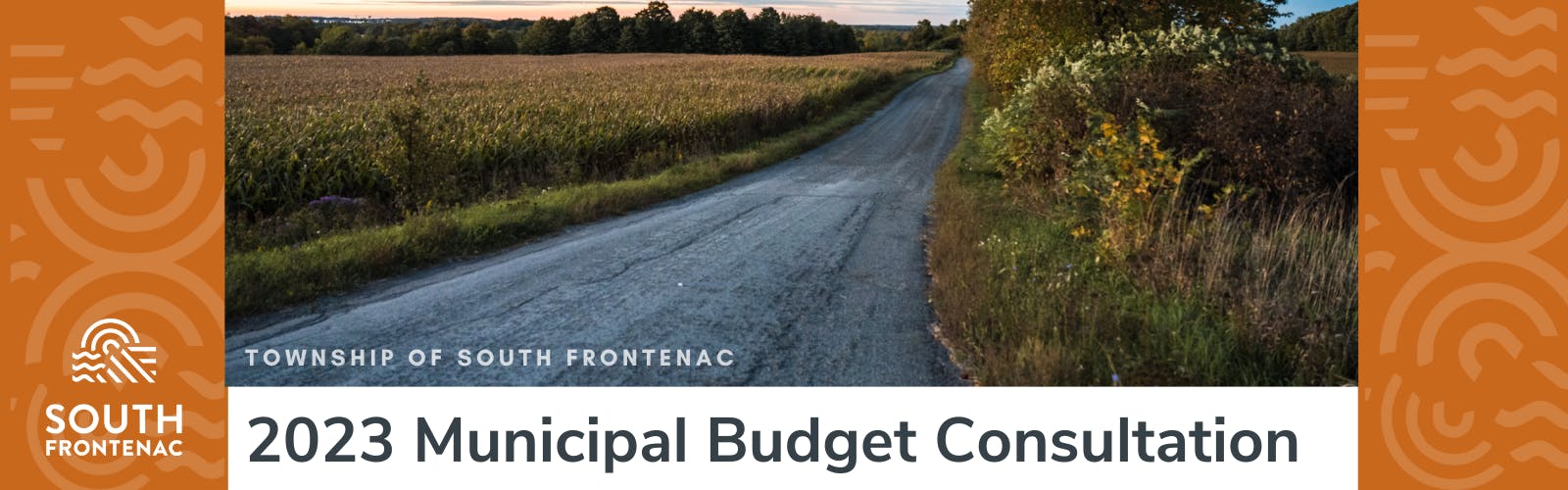 2023 budget consultation picture of road in township