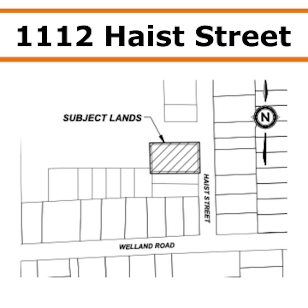 1112 Haist Street Site location map